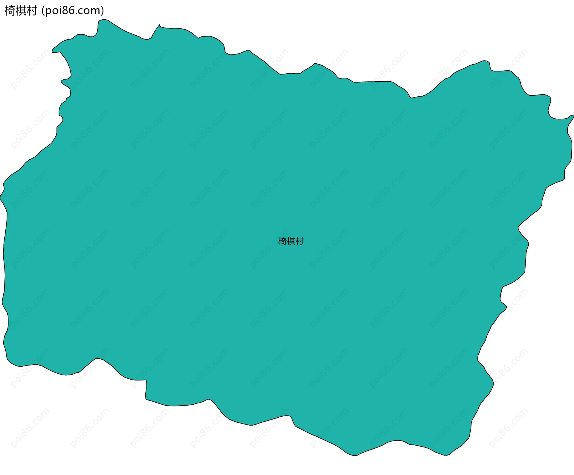 椅棋村边界地图