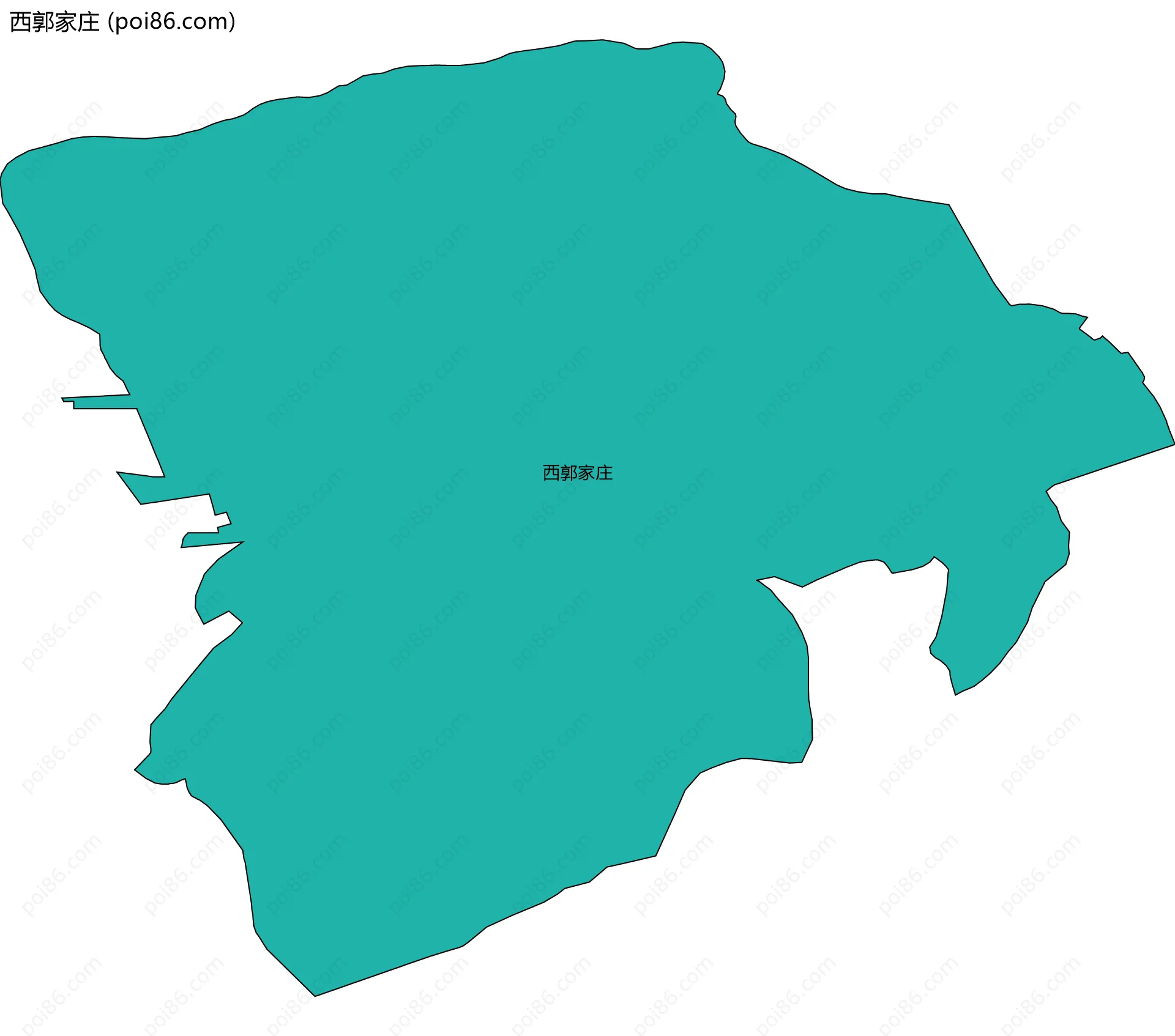 西郭家庄边界地图