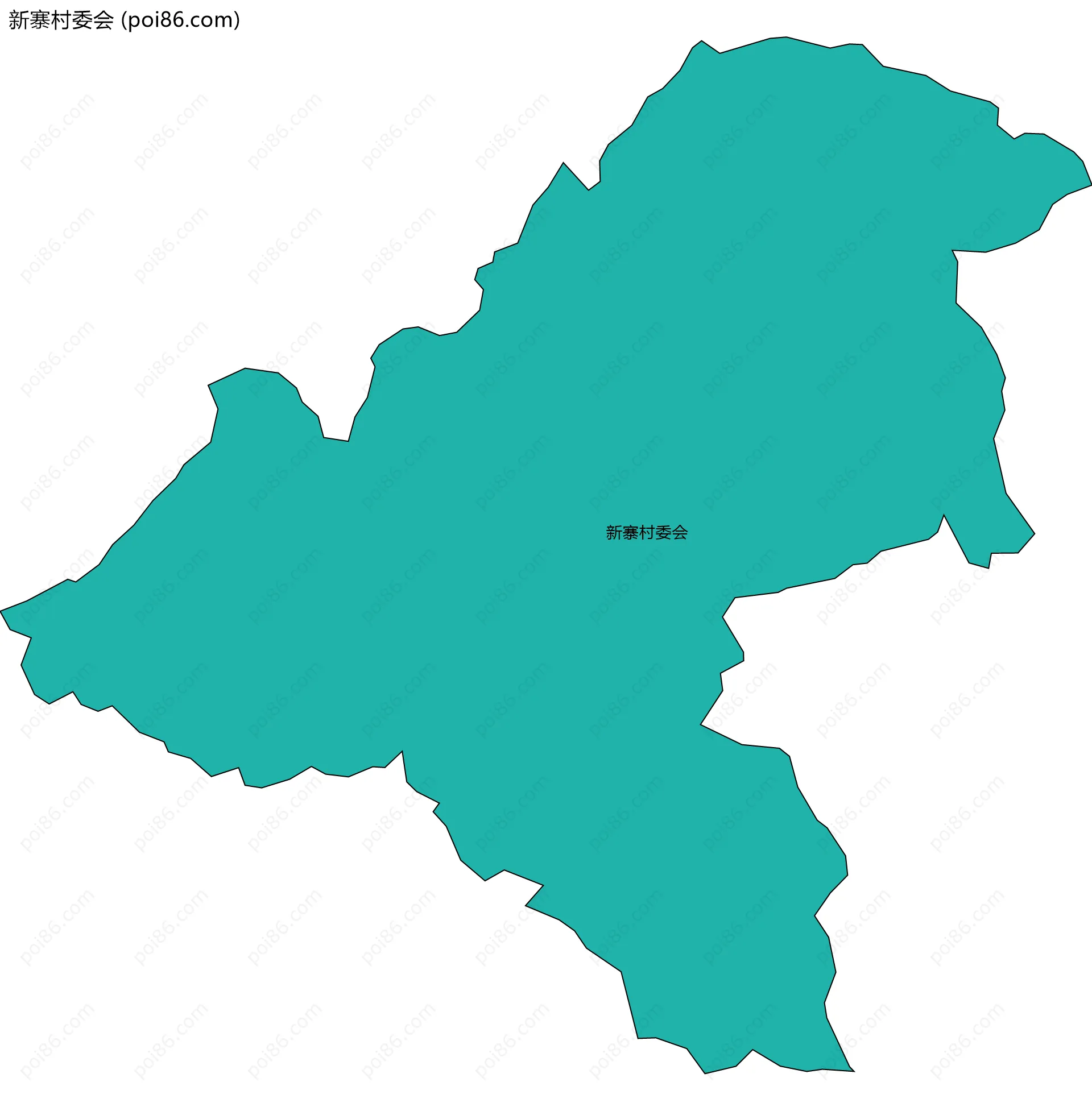 新寨村委会边界地图