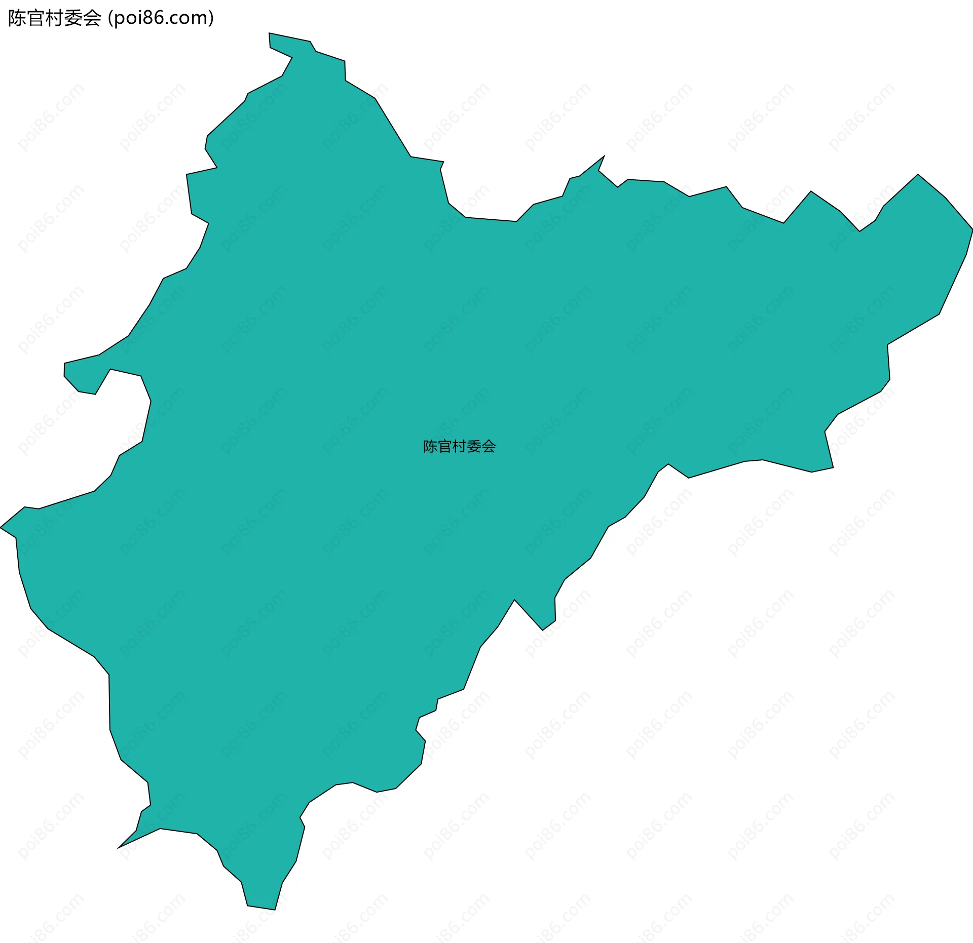 陈官村委会边界地图