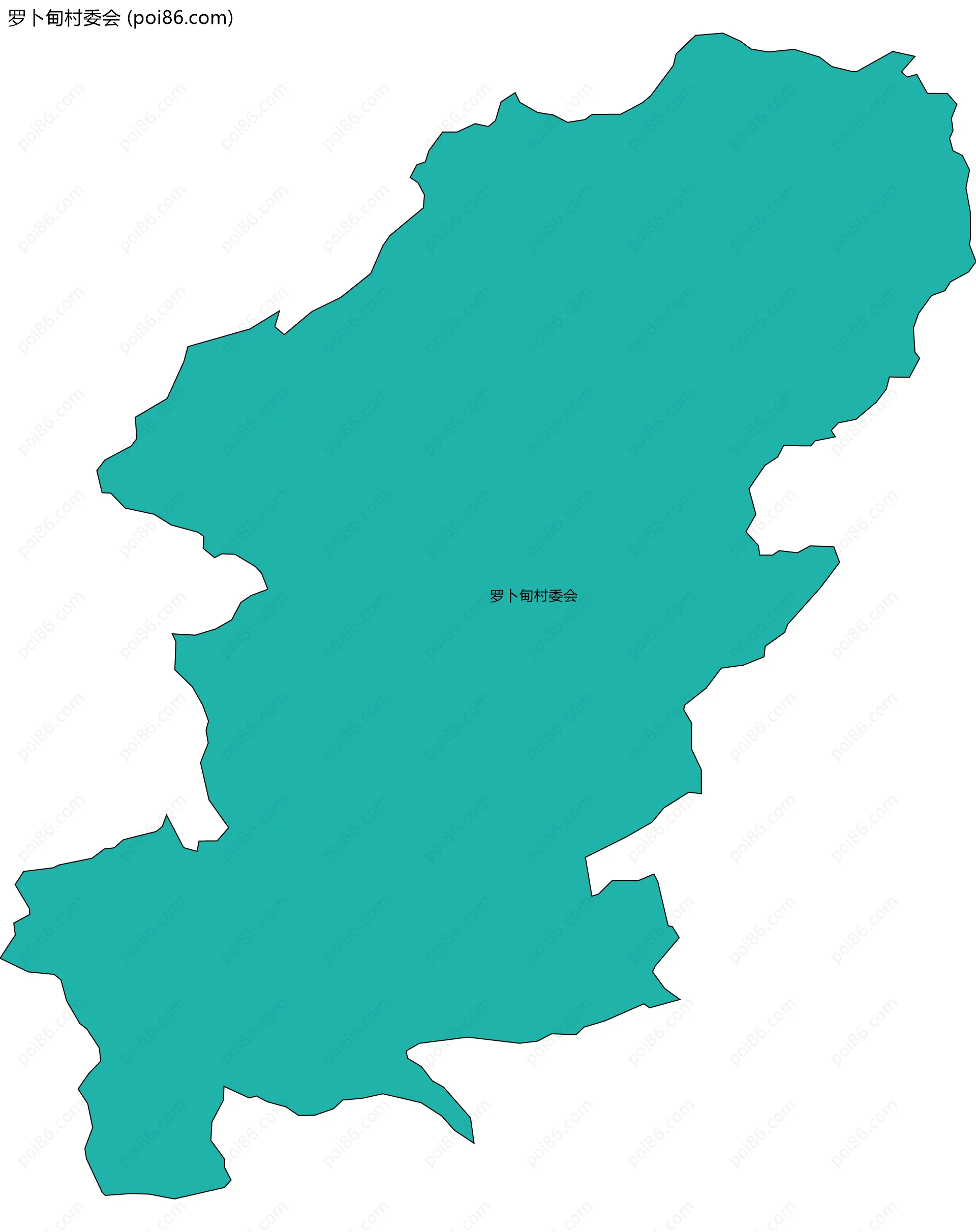 罗卜甸村委会边界地图