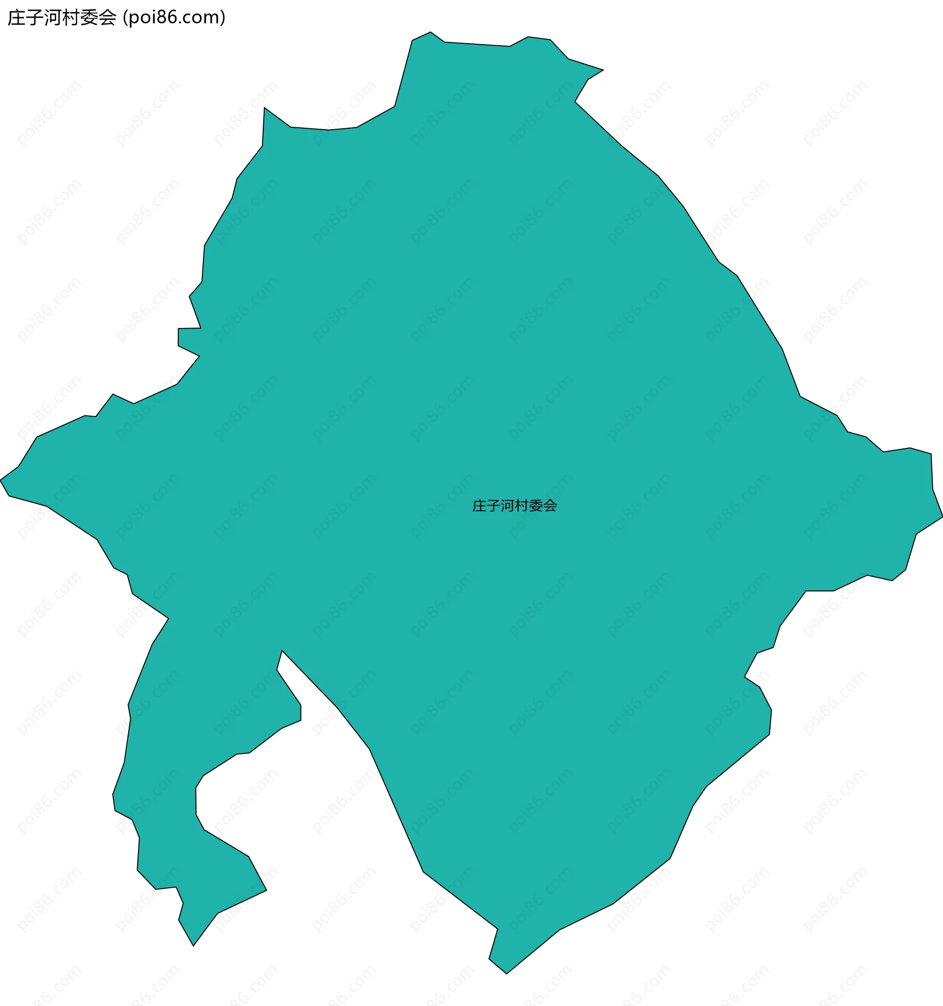 庄子河村委会边界地图