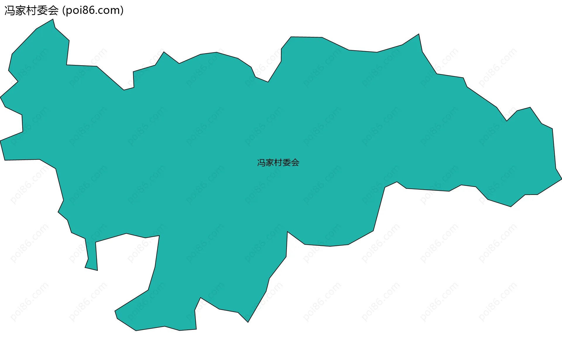 冯家村委会边界地图
