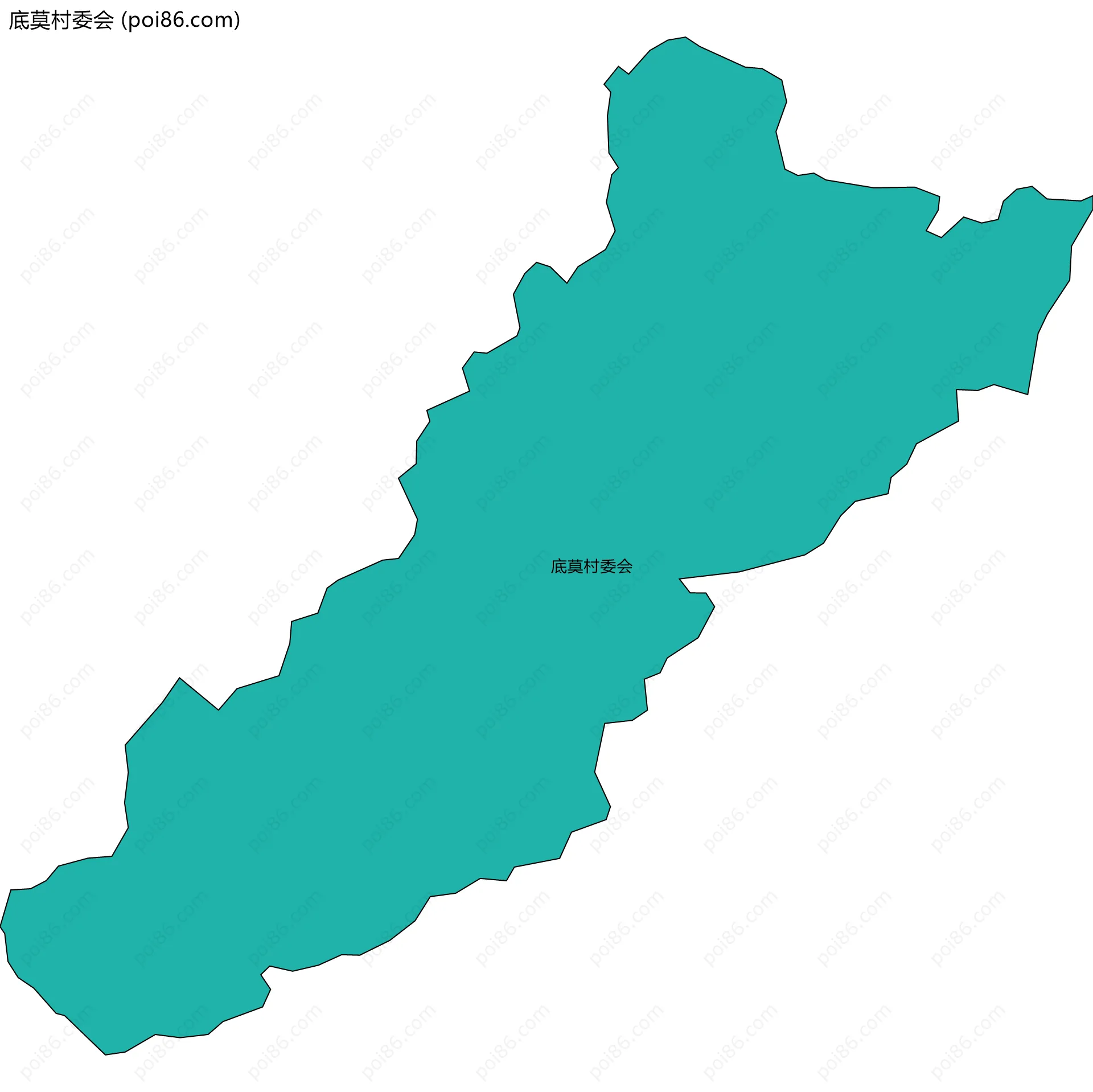 底莫村委会边界地图