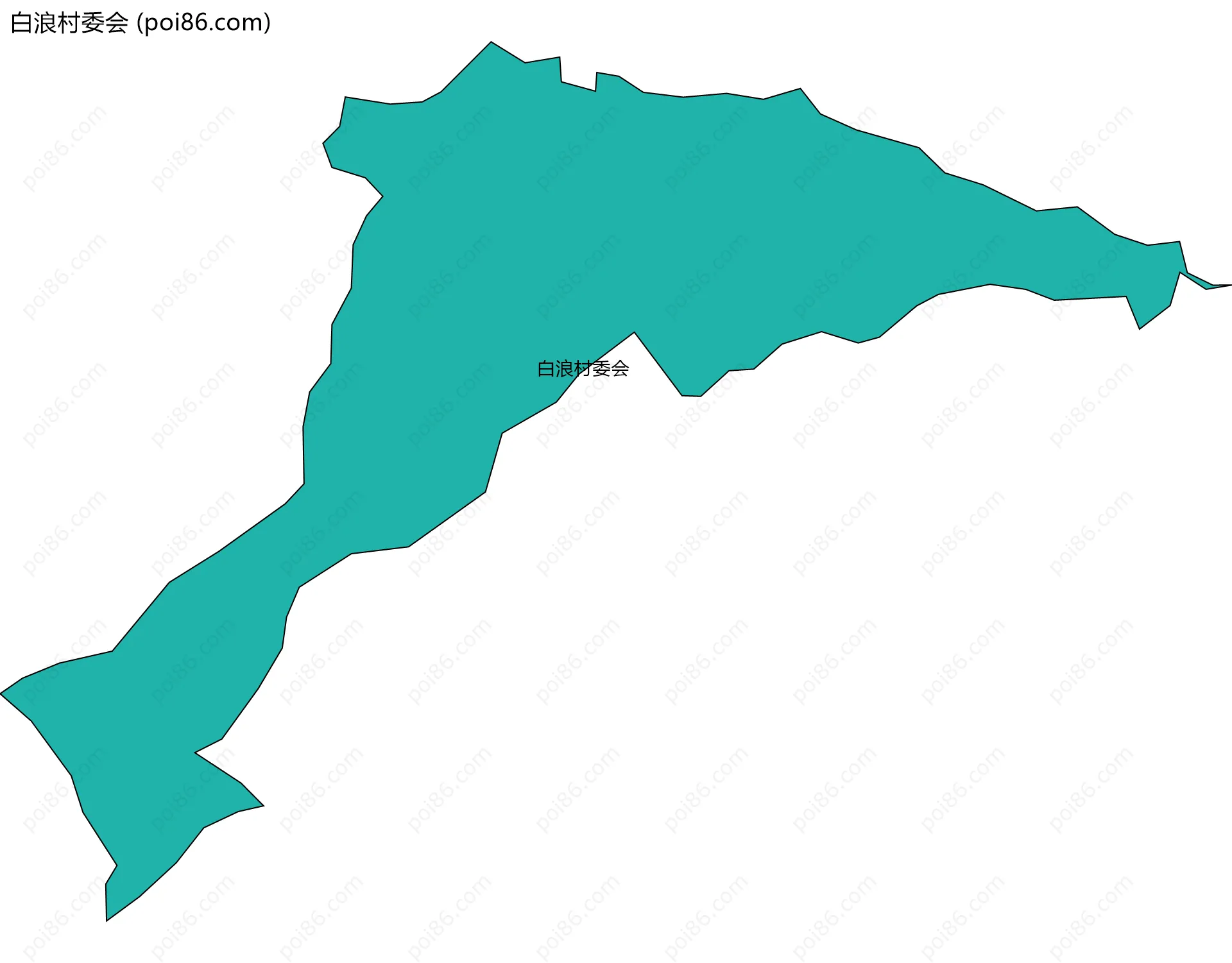 白浪村委会边界地图