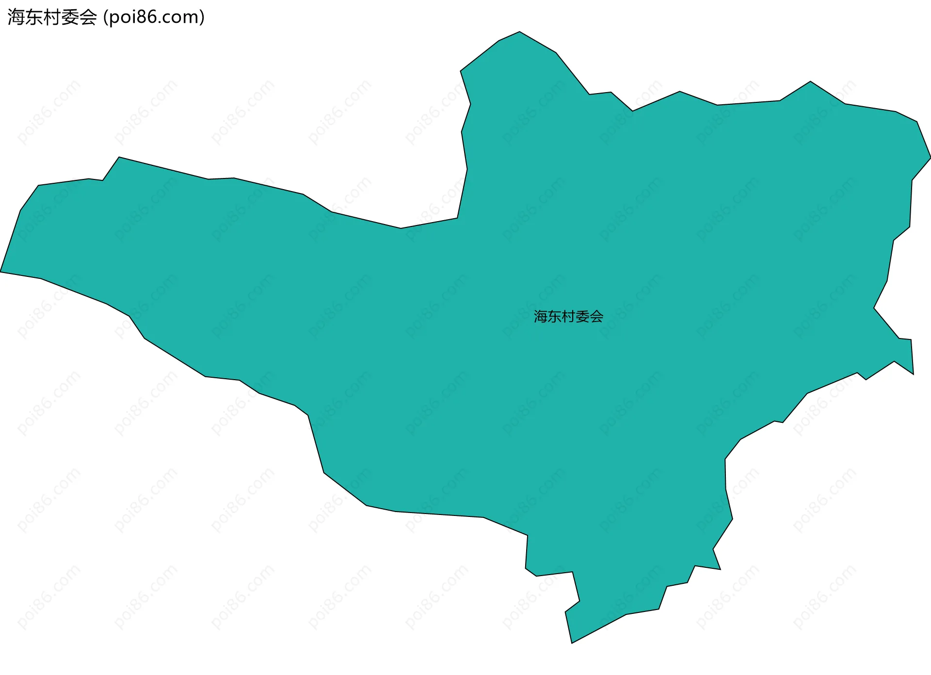 海东村委会边界地图