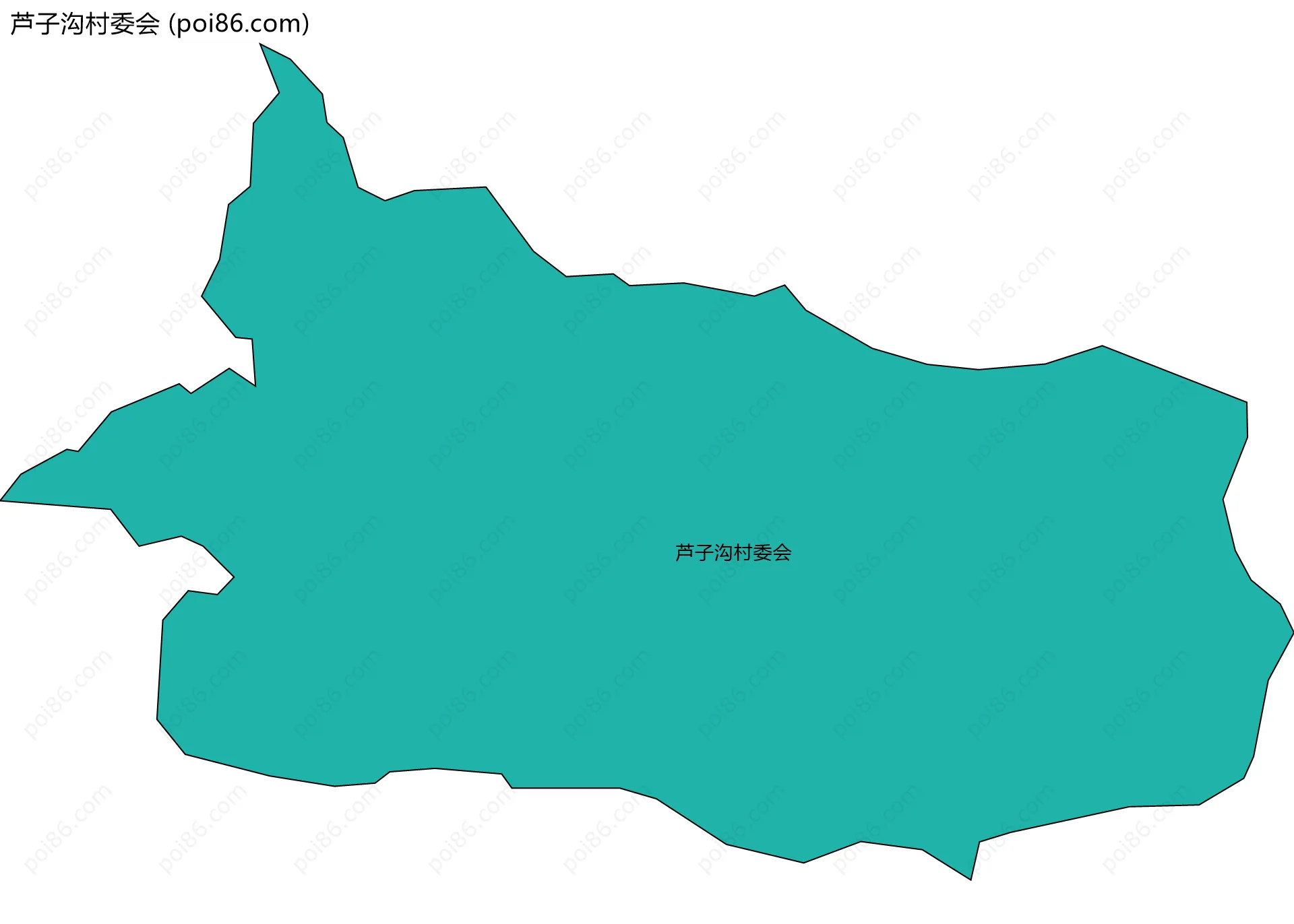 芦子沟村委会边界地图