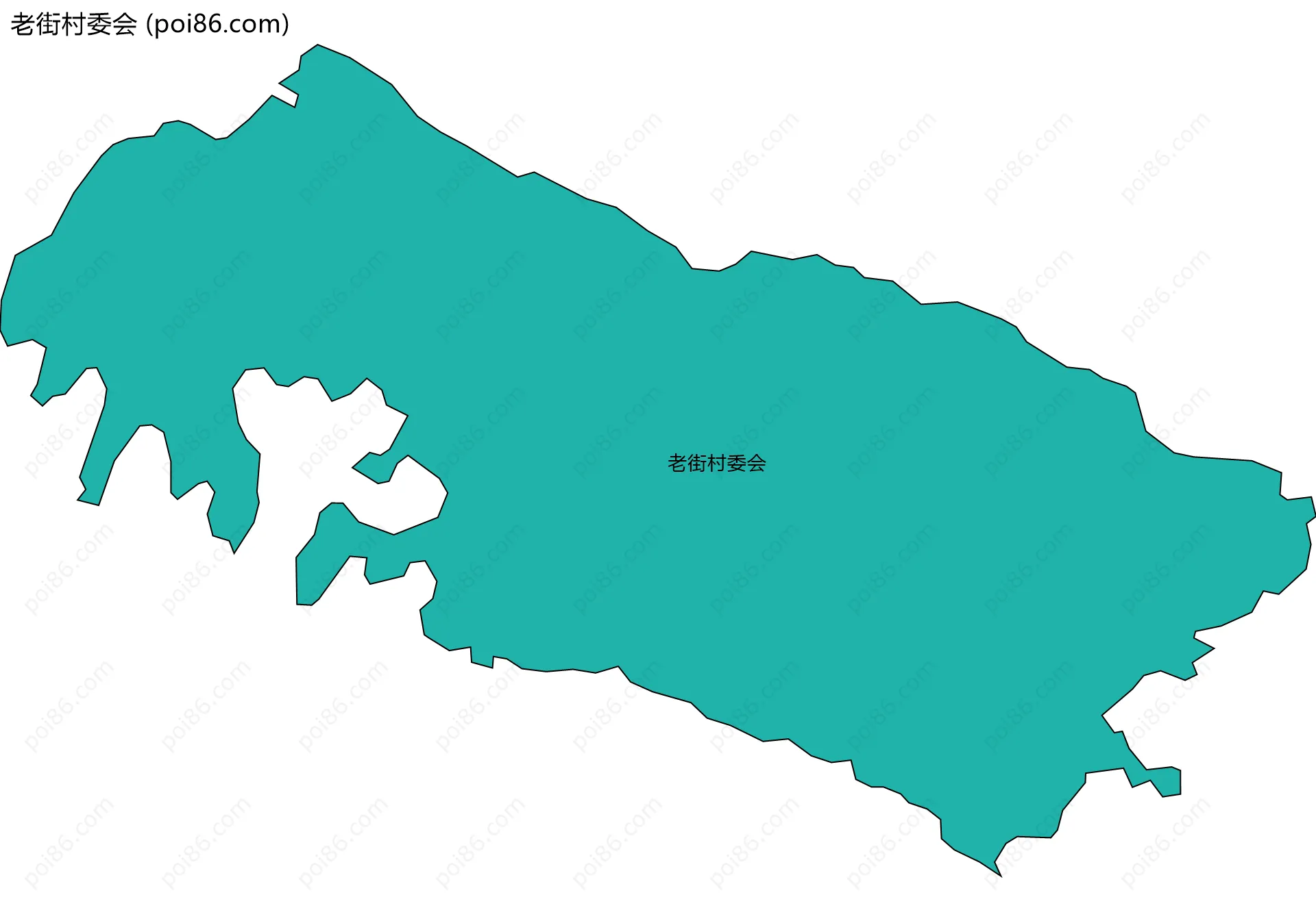 老街村委会边界地图