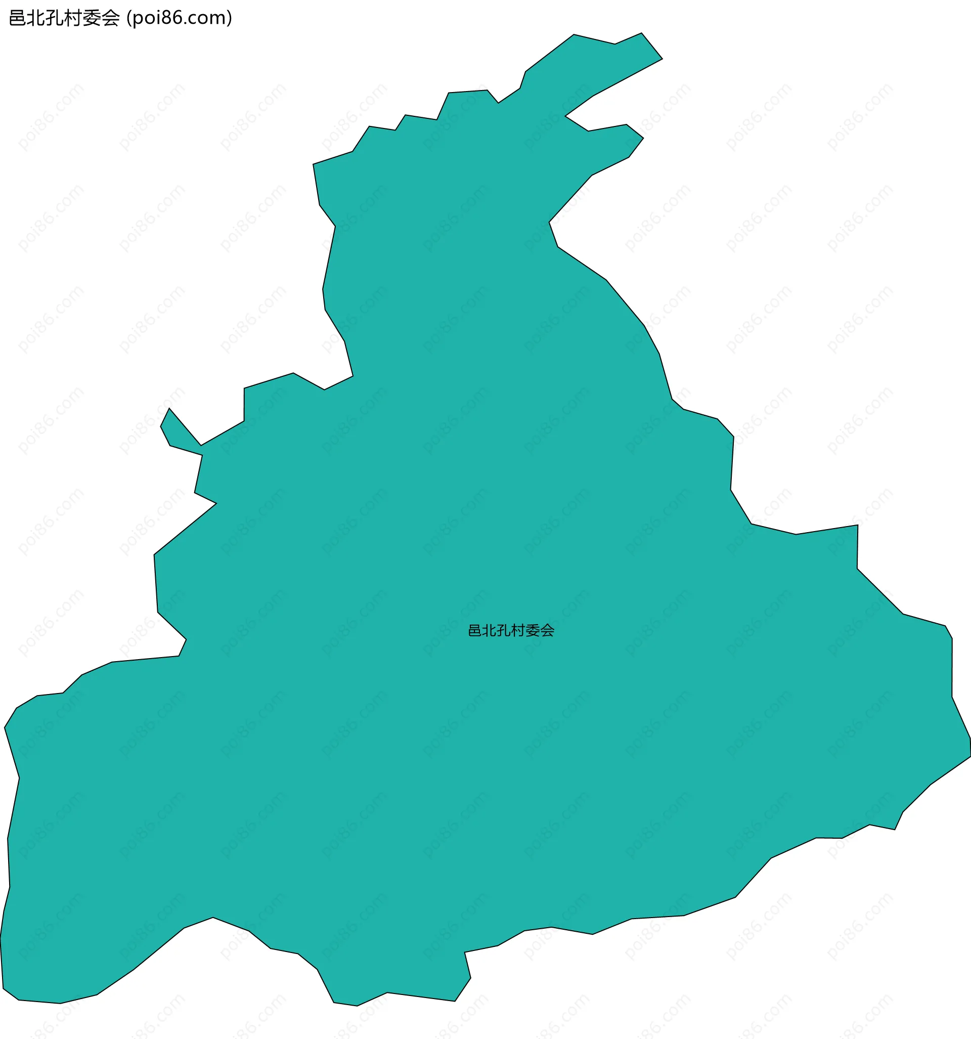 邑北孔村委会边界地图