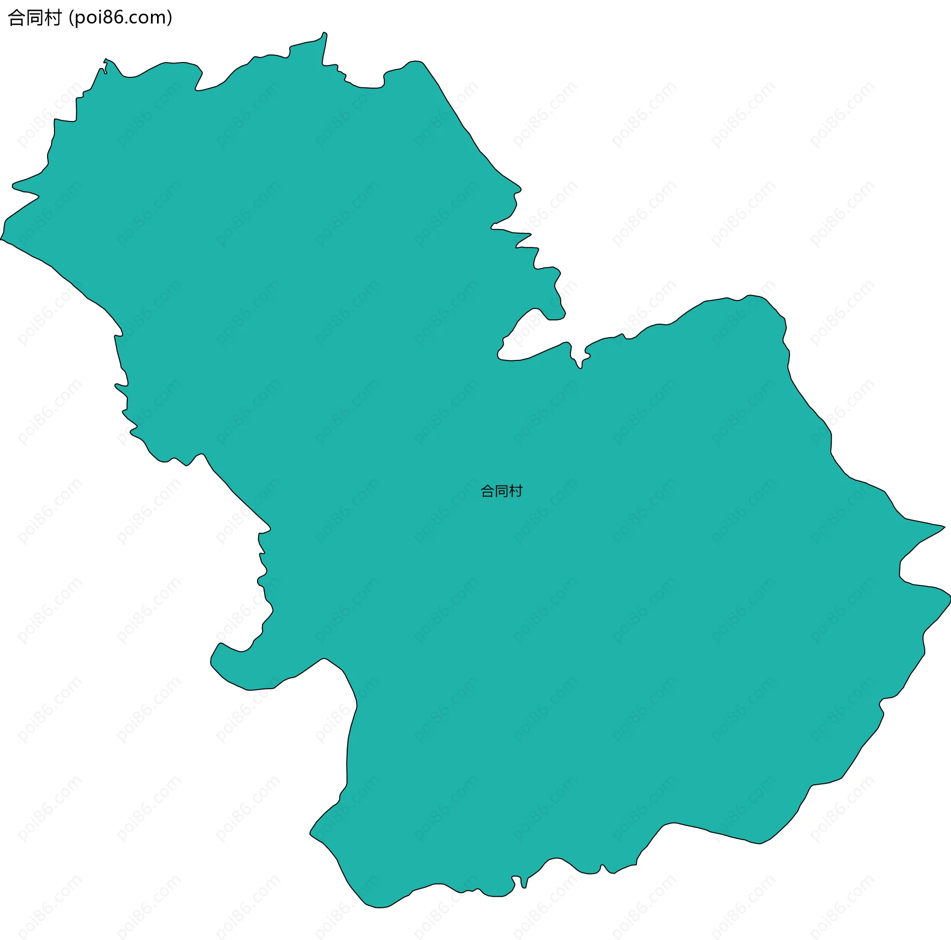 合同村边界地图