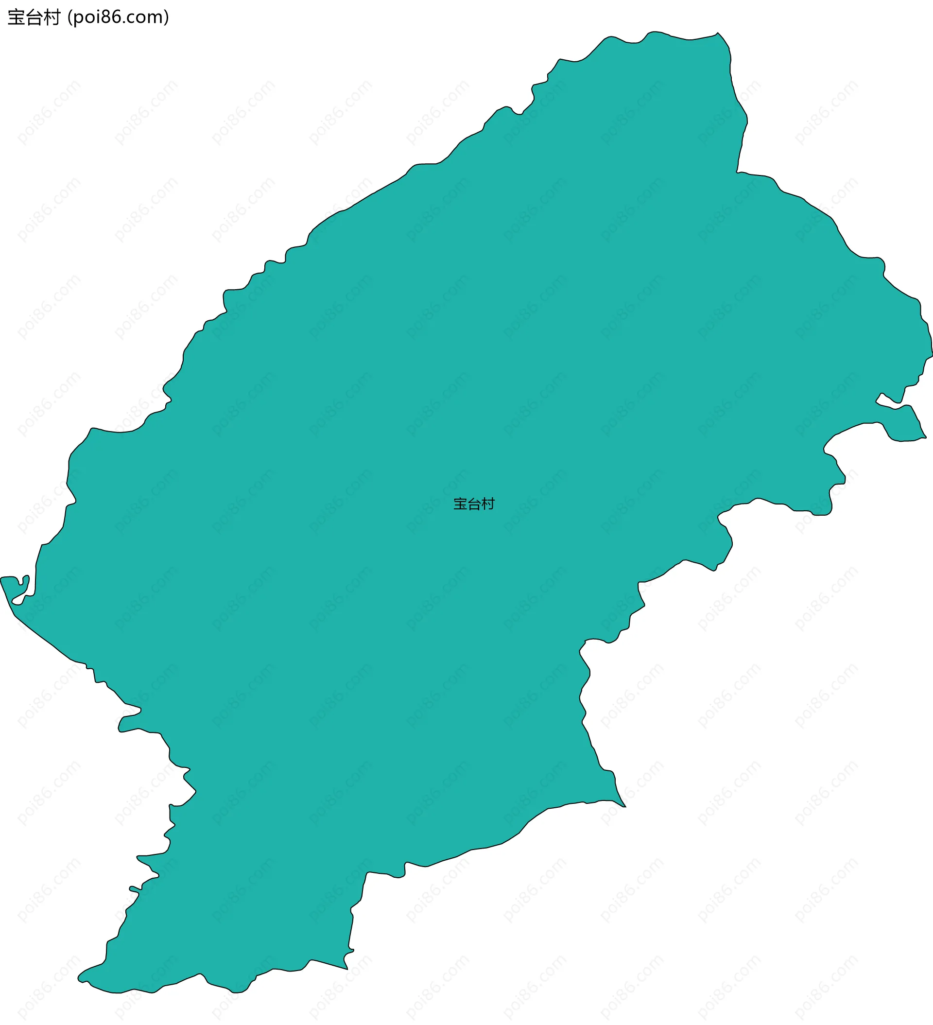 宝台村边界地图