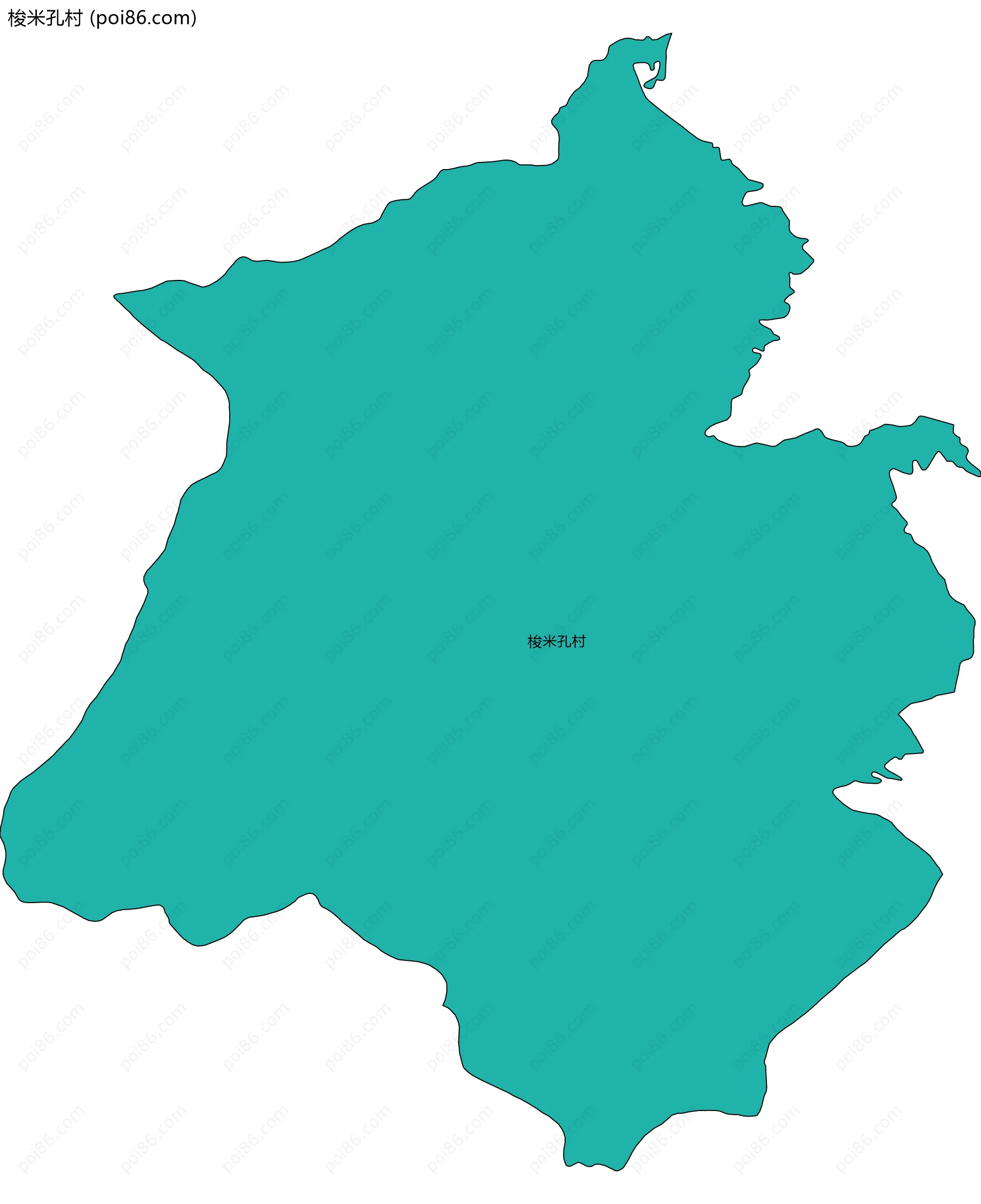 梭米孔村边界地图