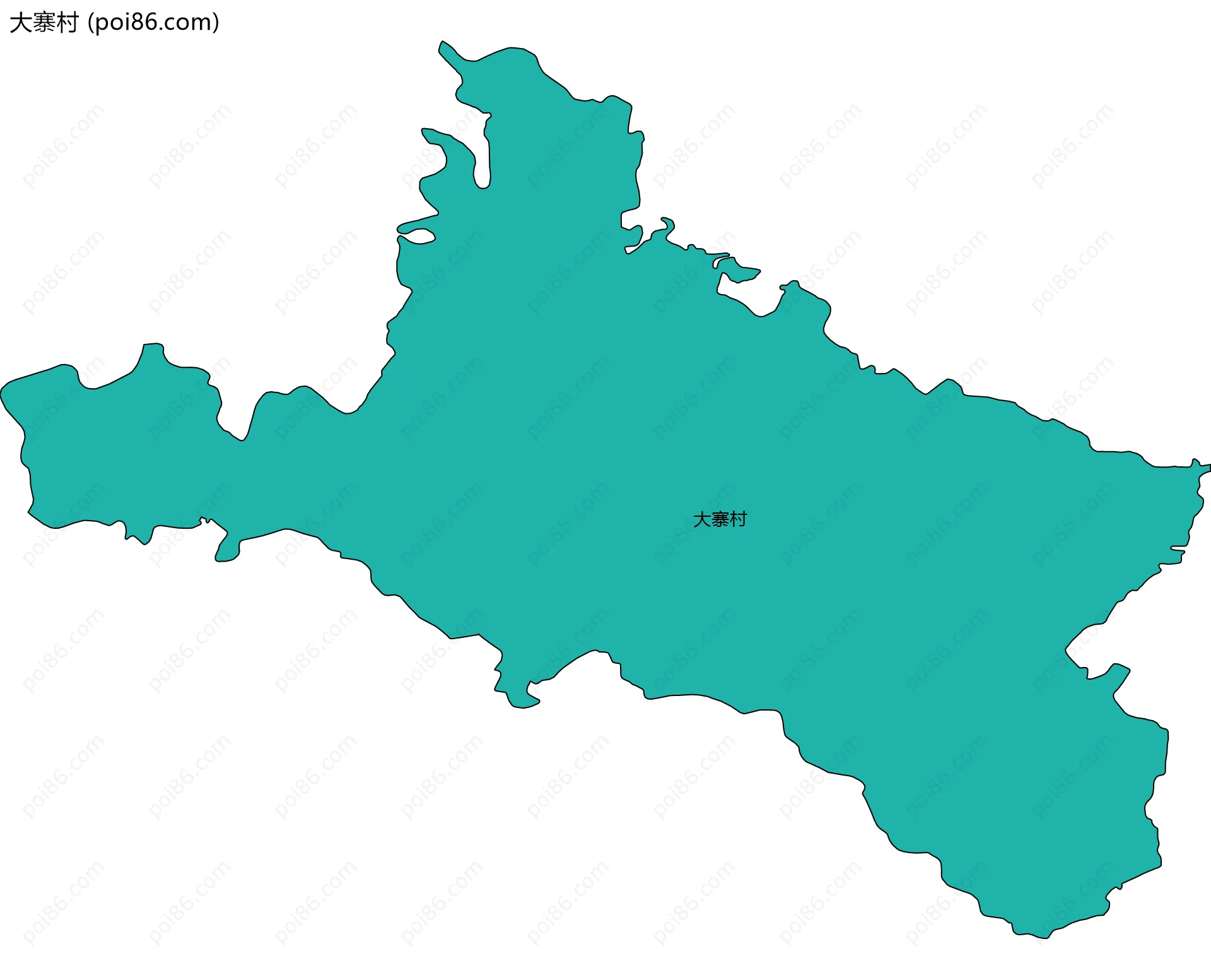 大寨村边界地图