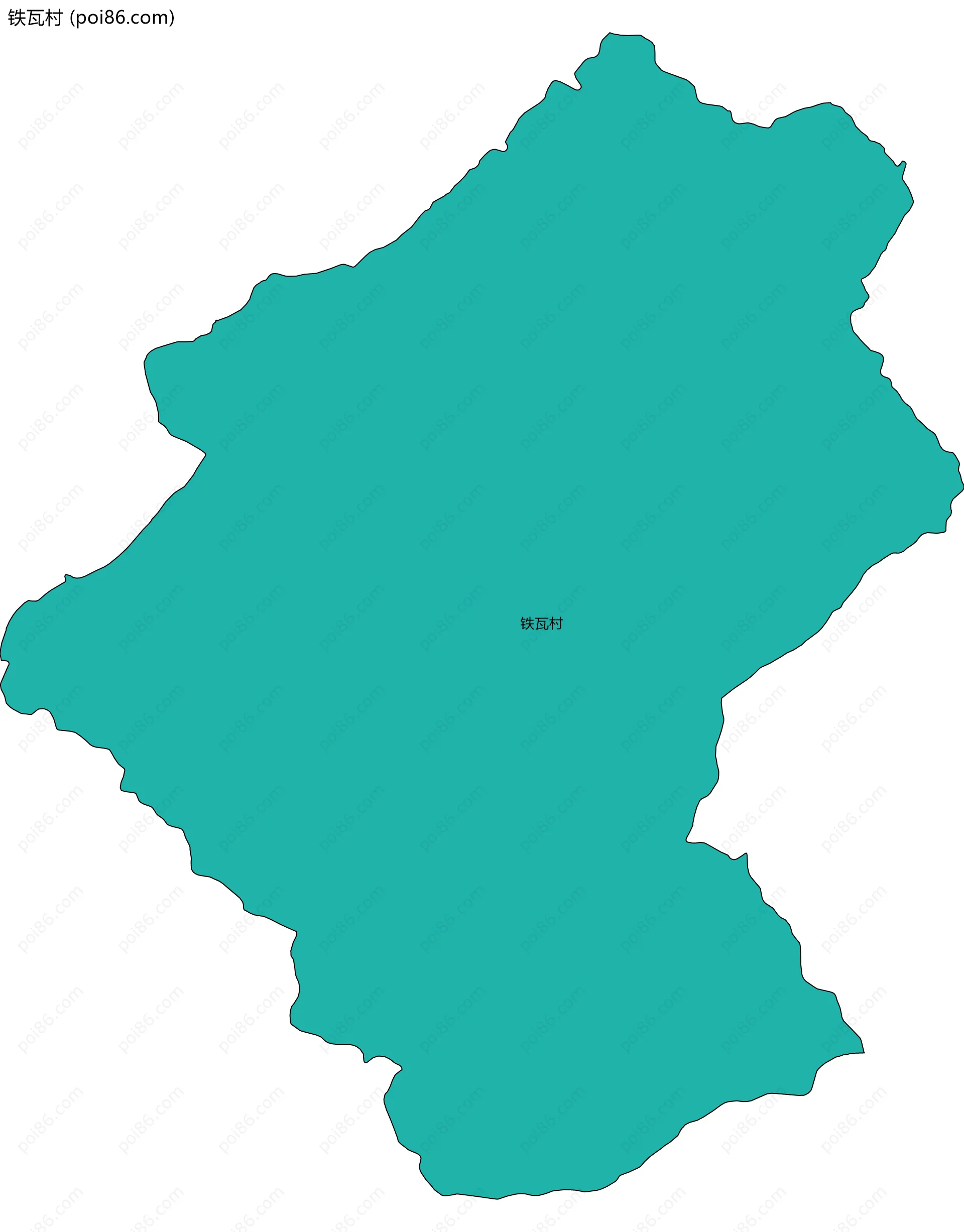 铁瓦村边界地图