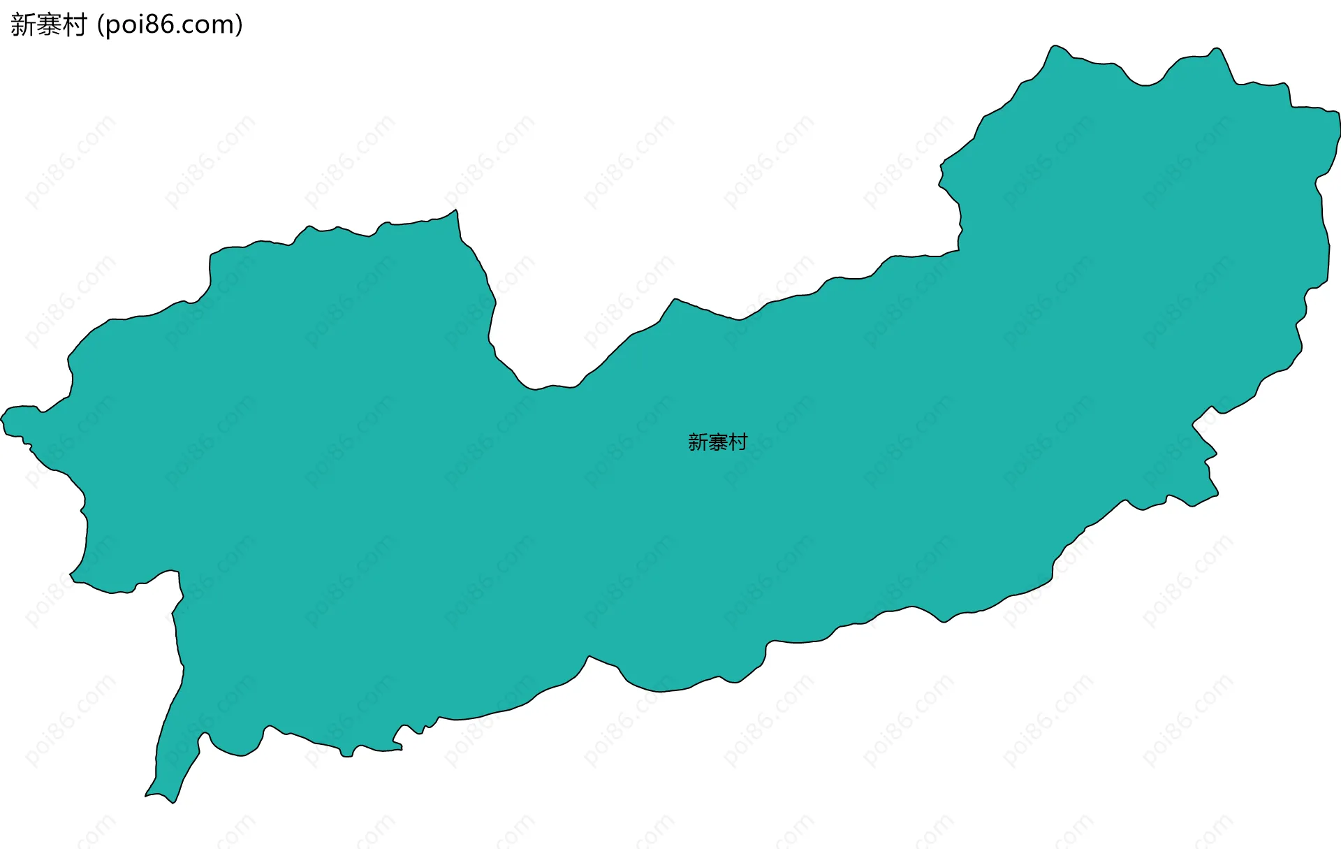 新寨村边界地图