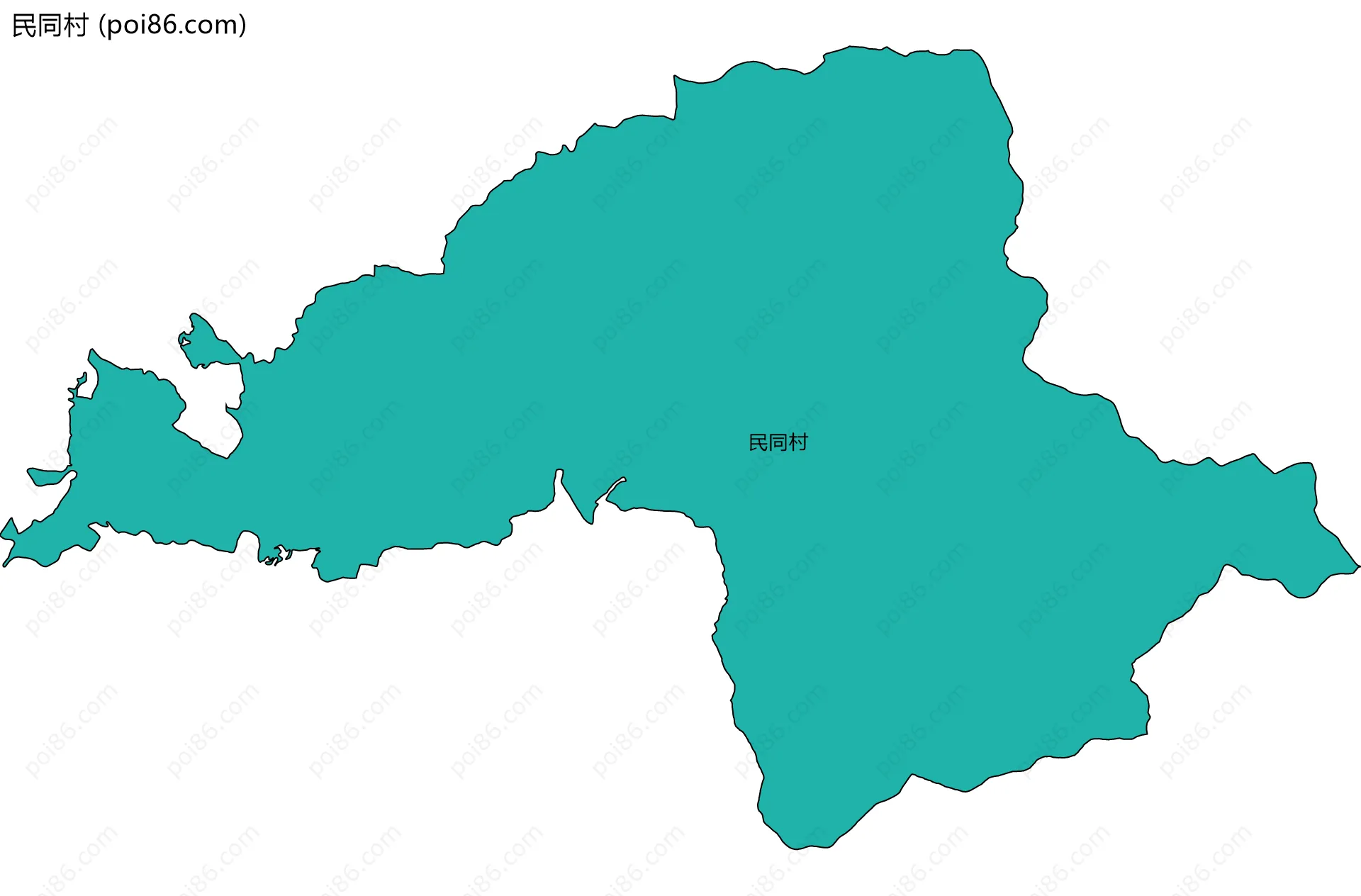 民同村边界地图