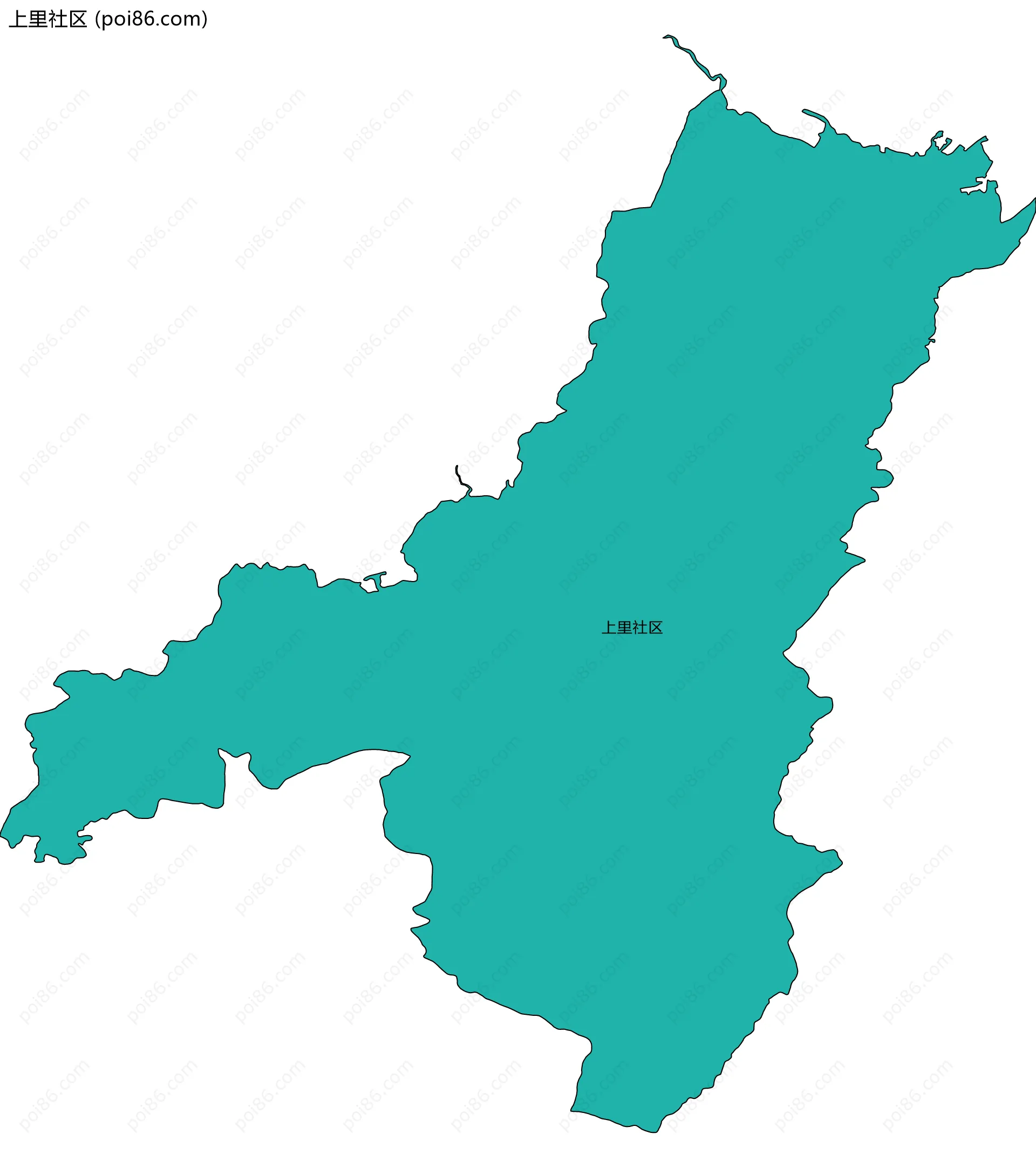 上里社区边界地图