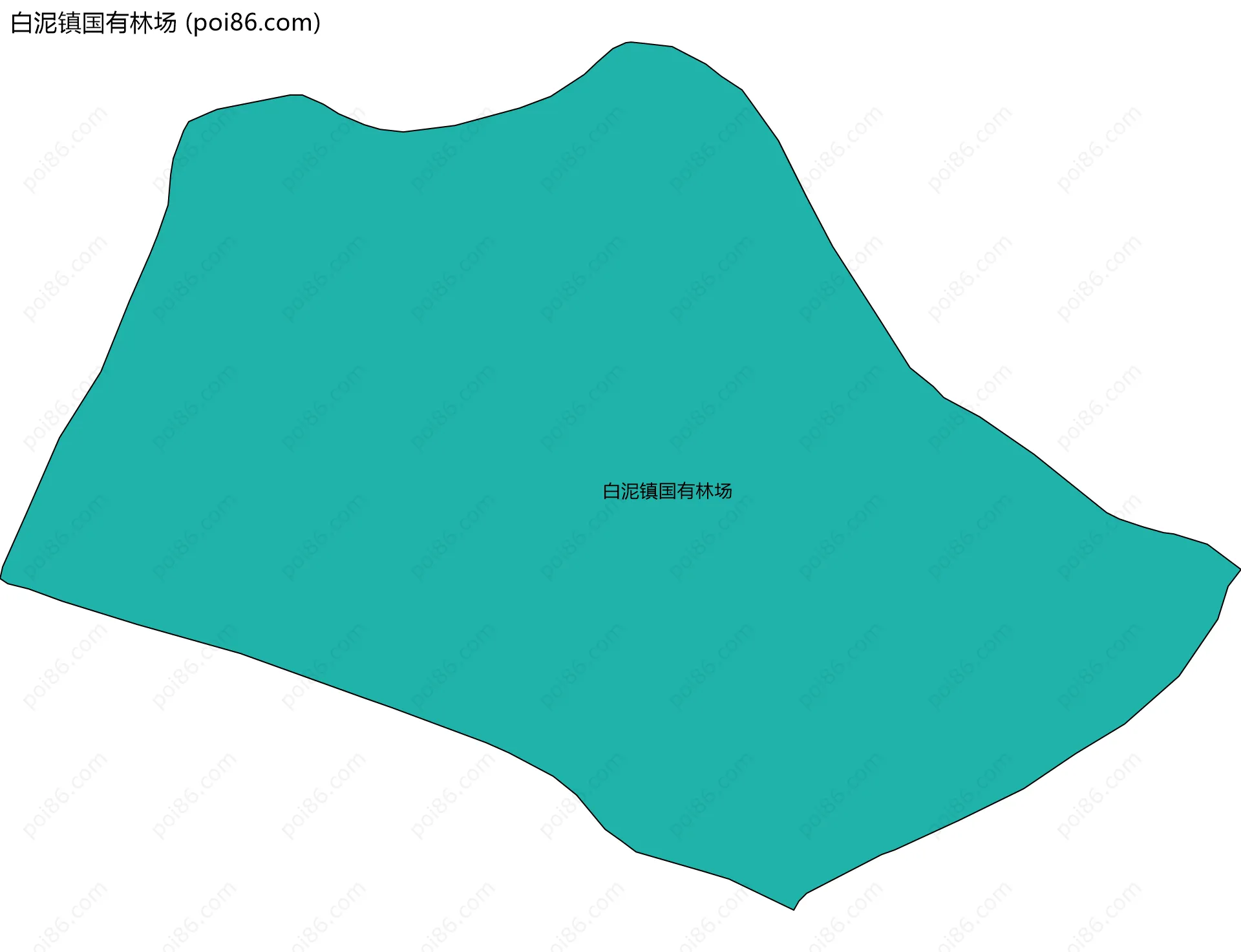 白泥镇国有林场边界地图