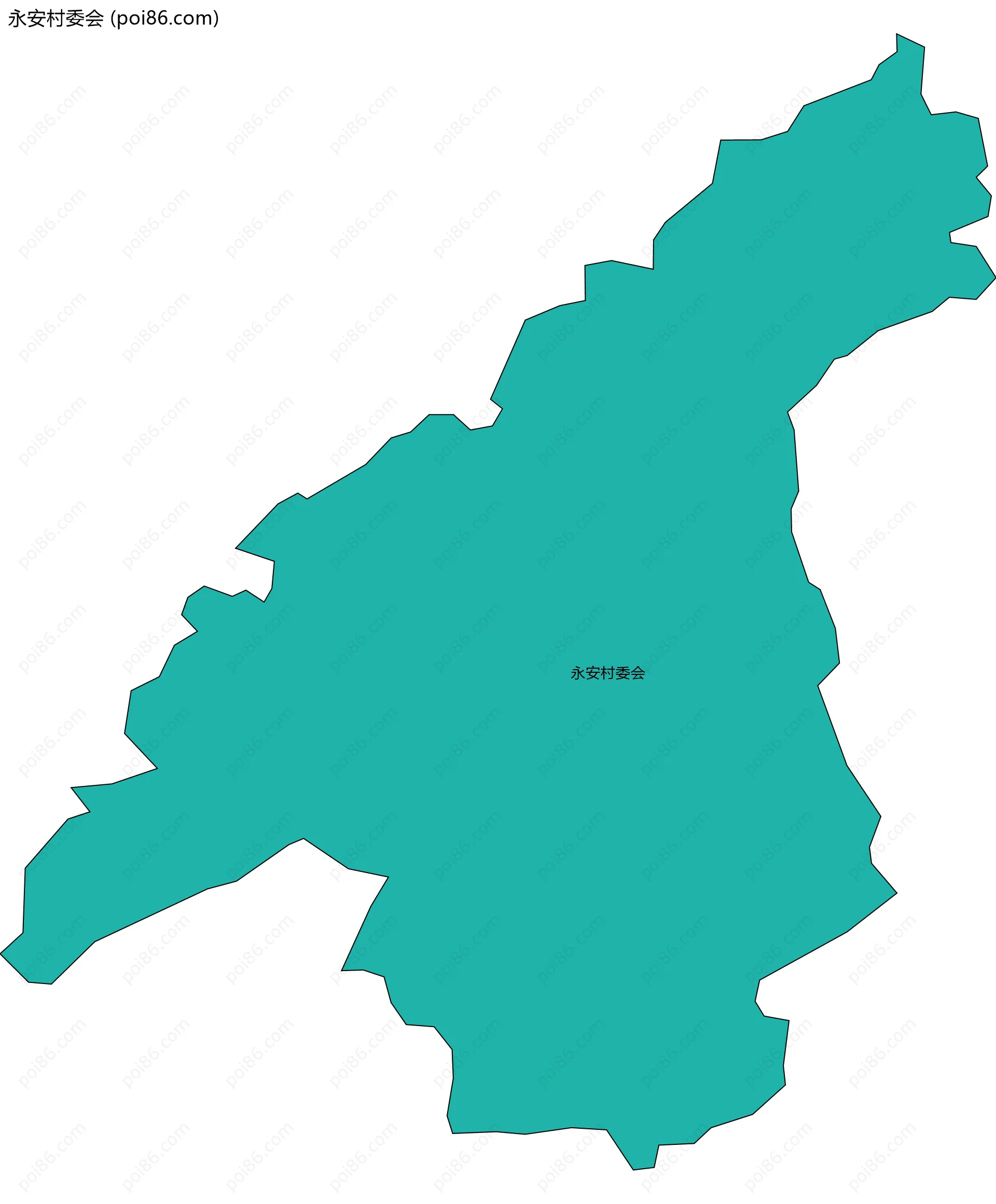 永安村委会边界地图