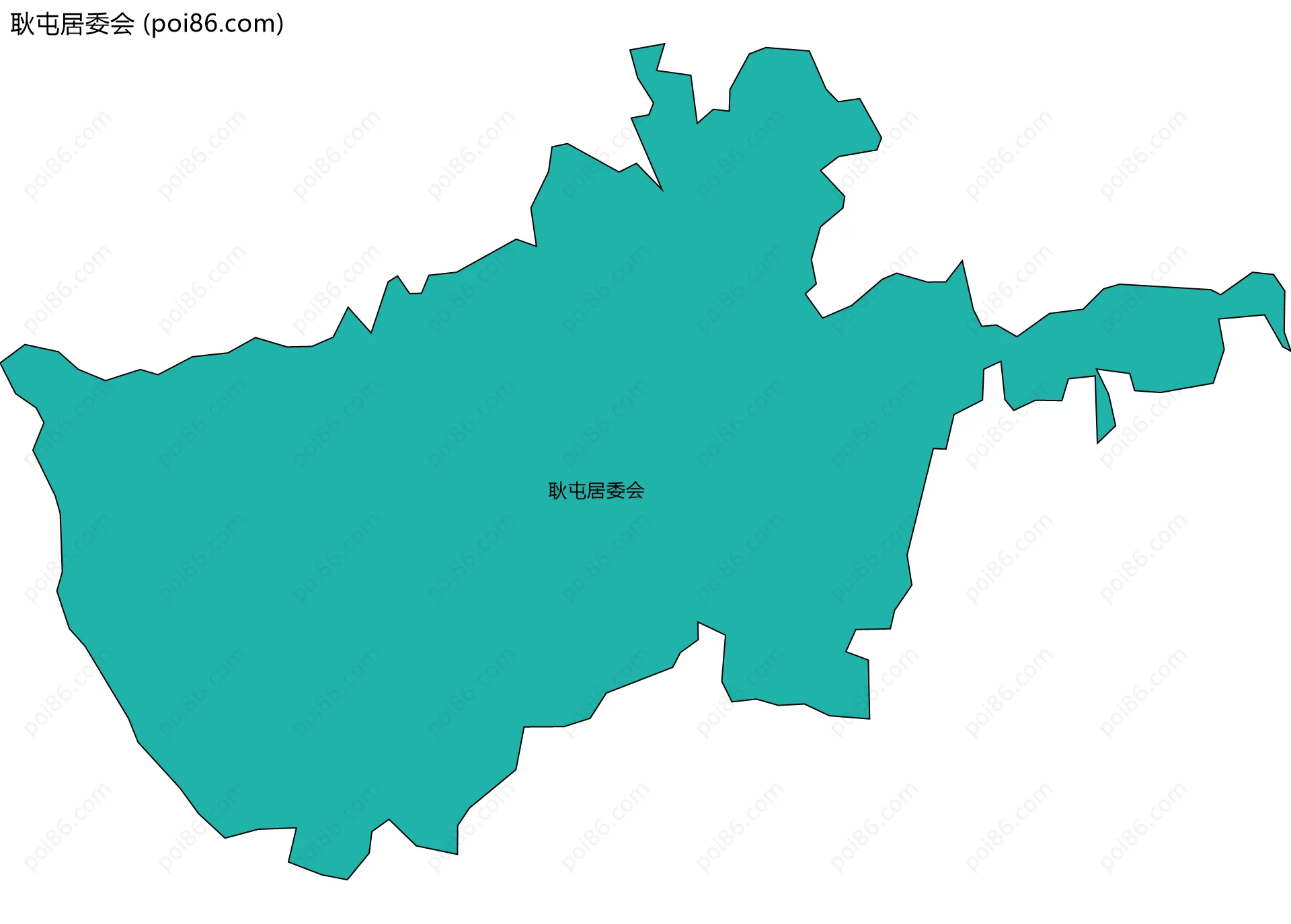 耿屯居委会边界地图