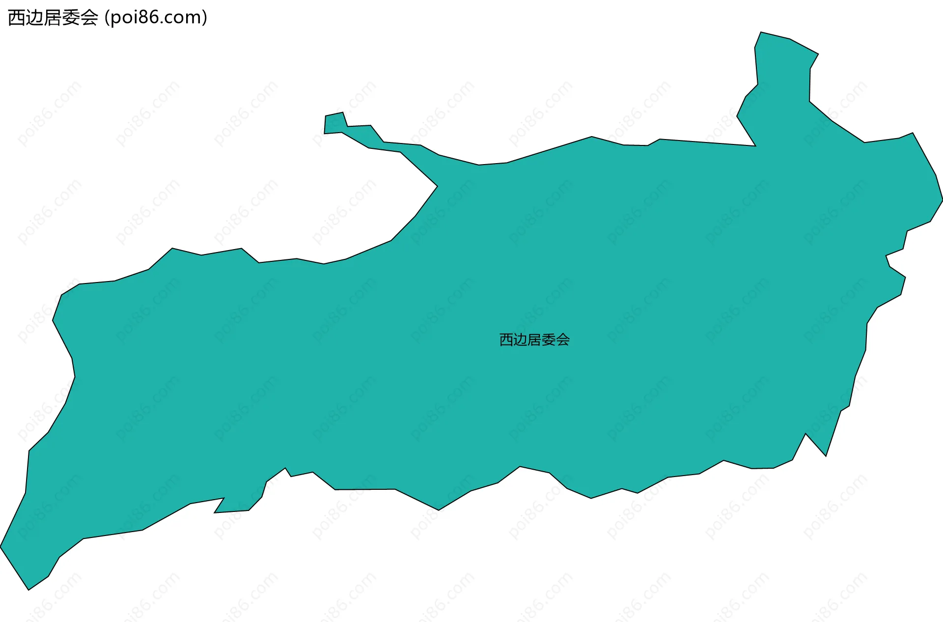 西边居委会边界地图