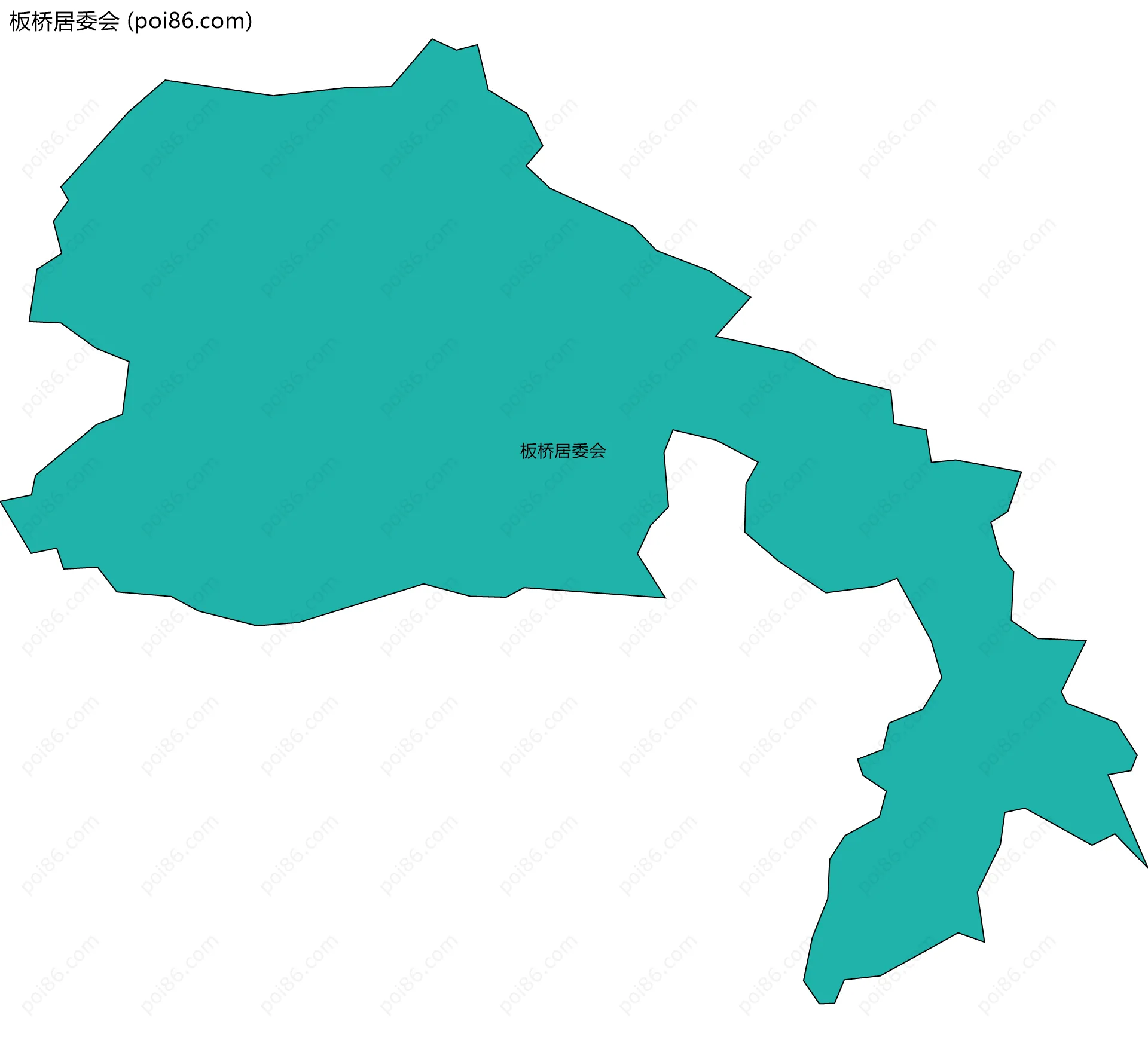 板桥居委会边界地图