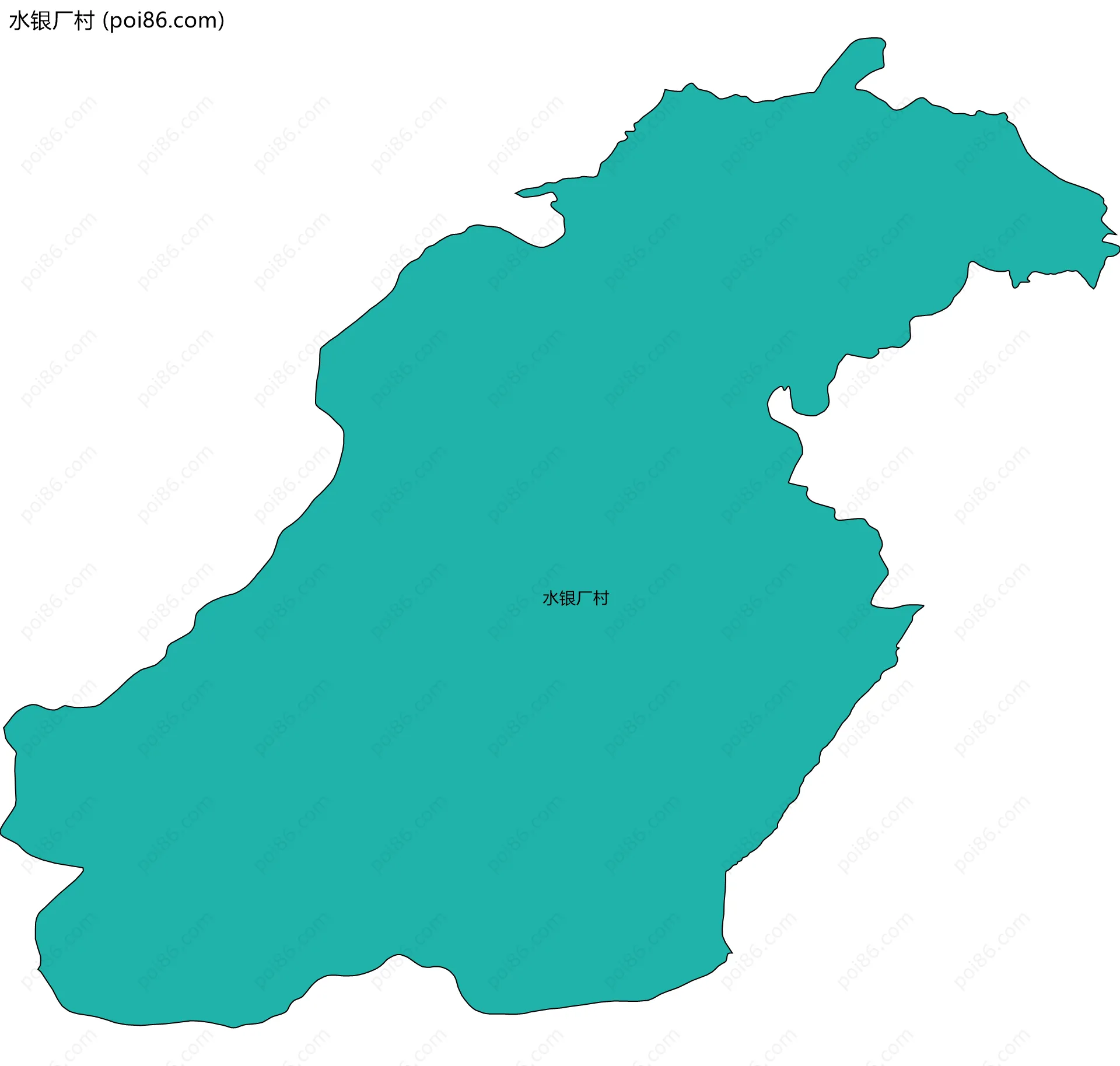 水银厂村边界地图