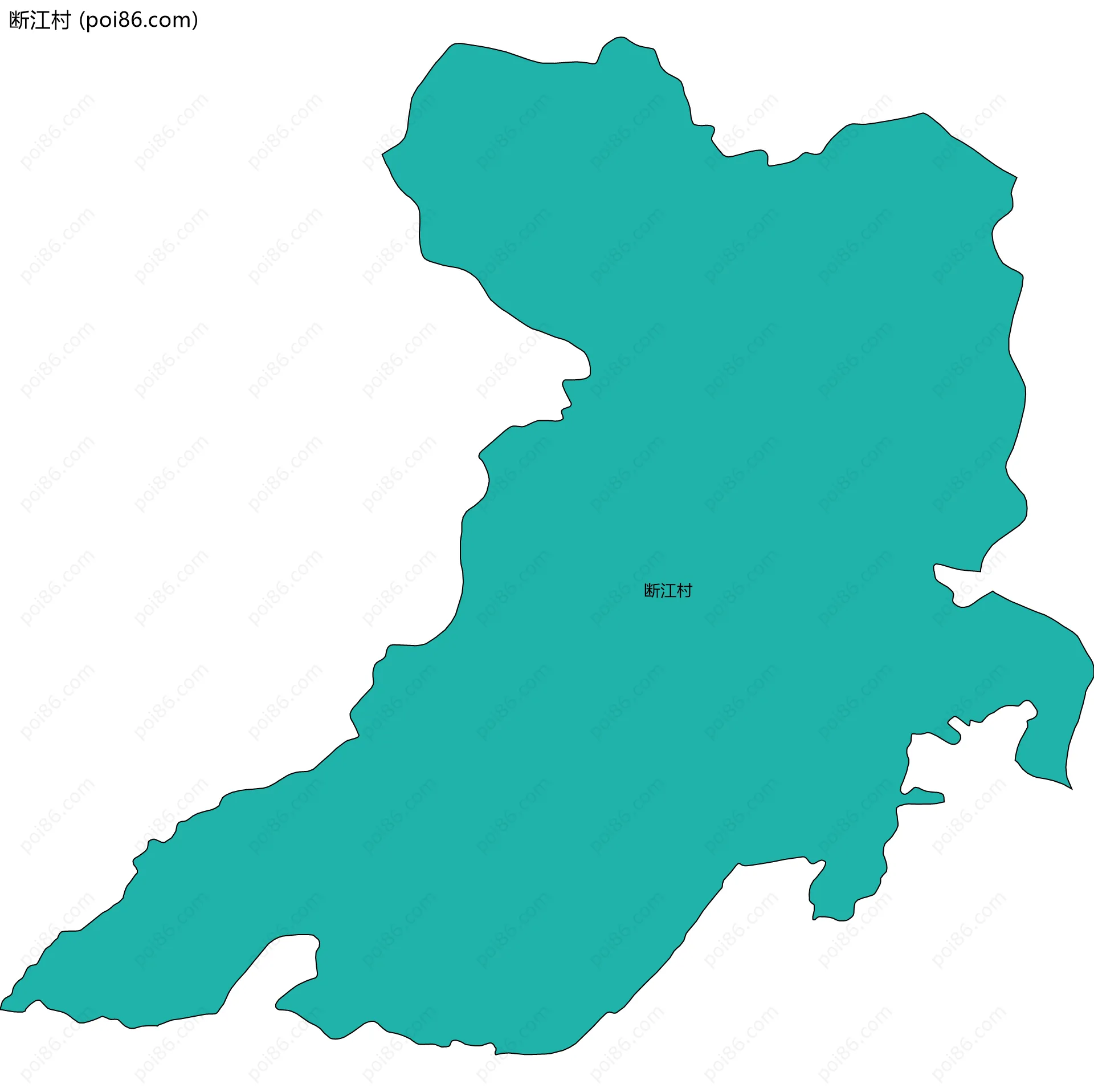 断江村边界地图