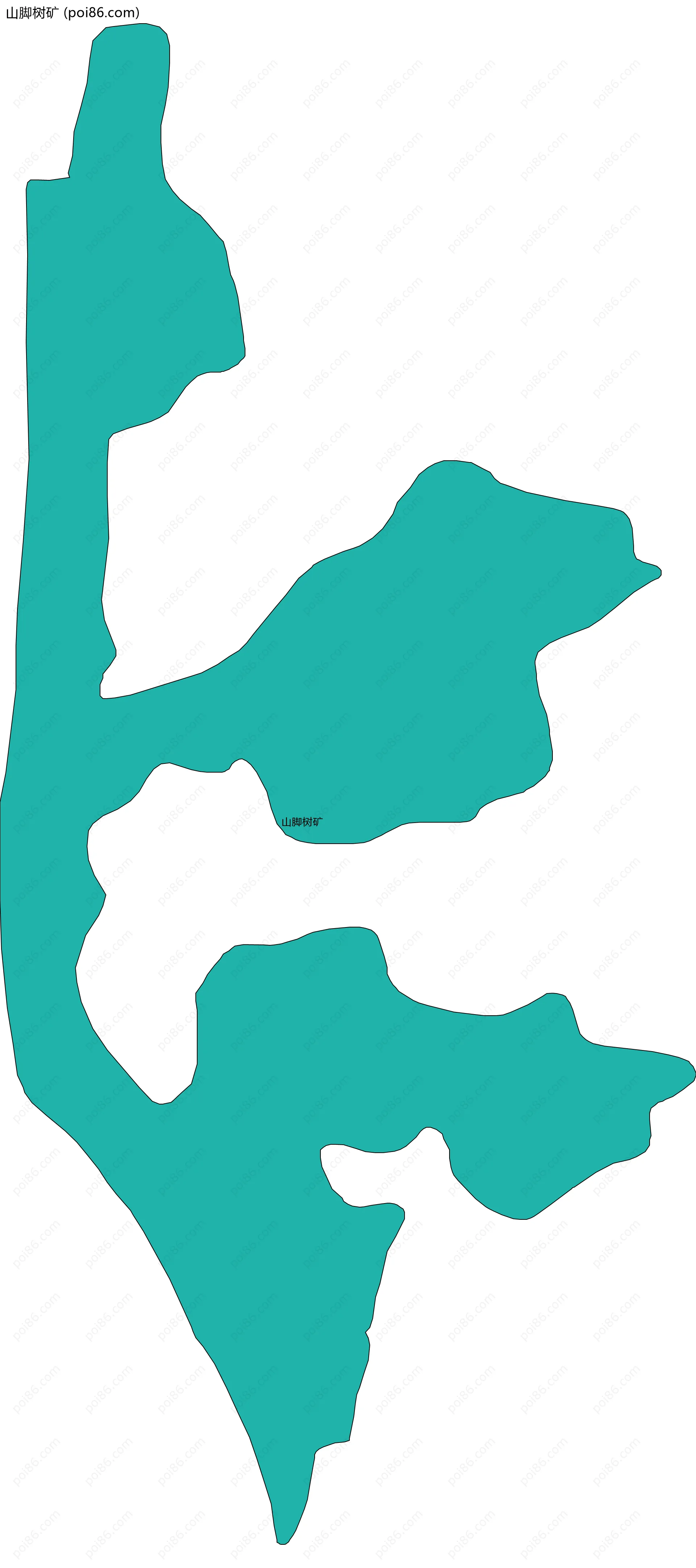 山脚树矿边界地图