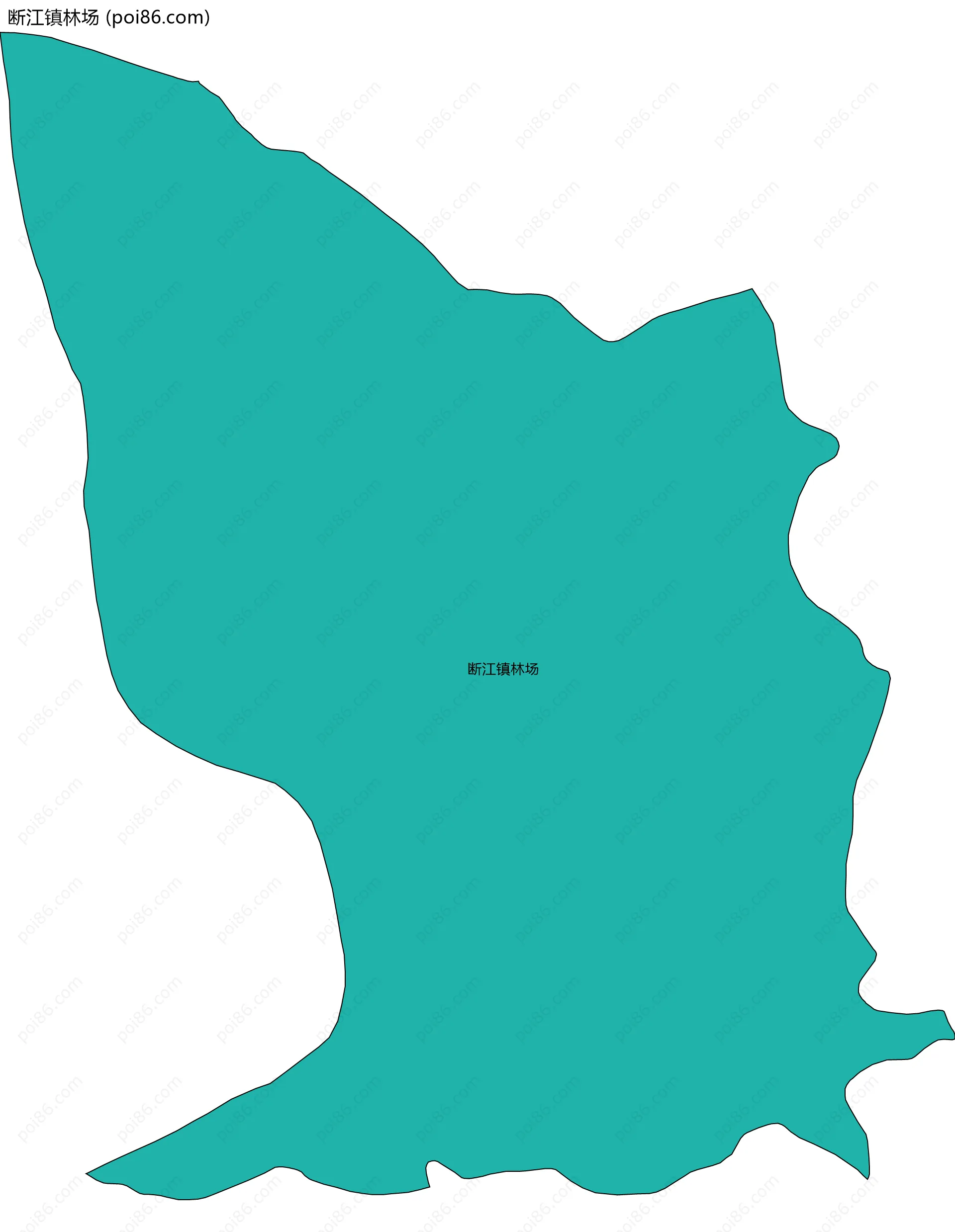 断江镇林场边界地图