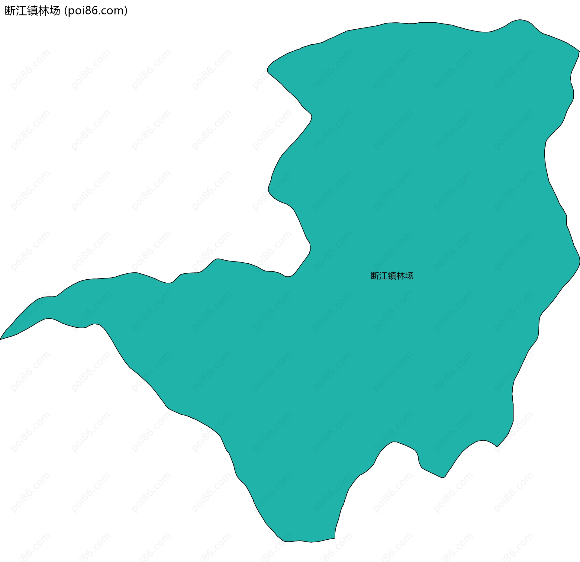 断江镇林场边界地图