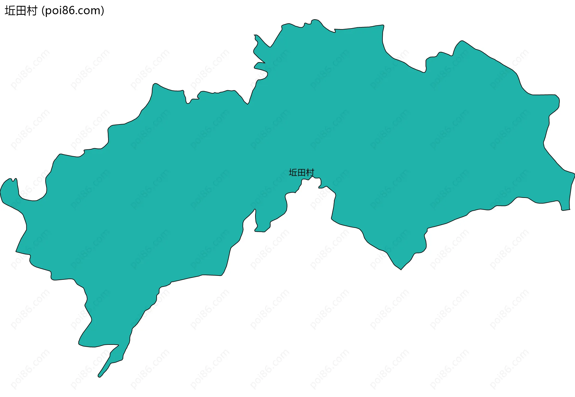 坵田村边界地图