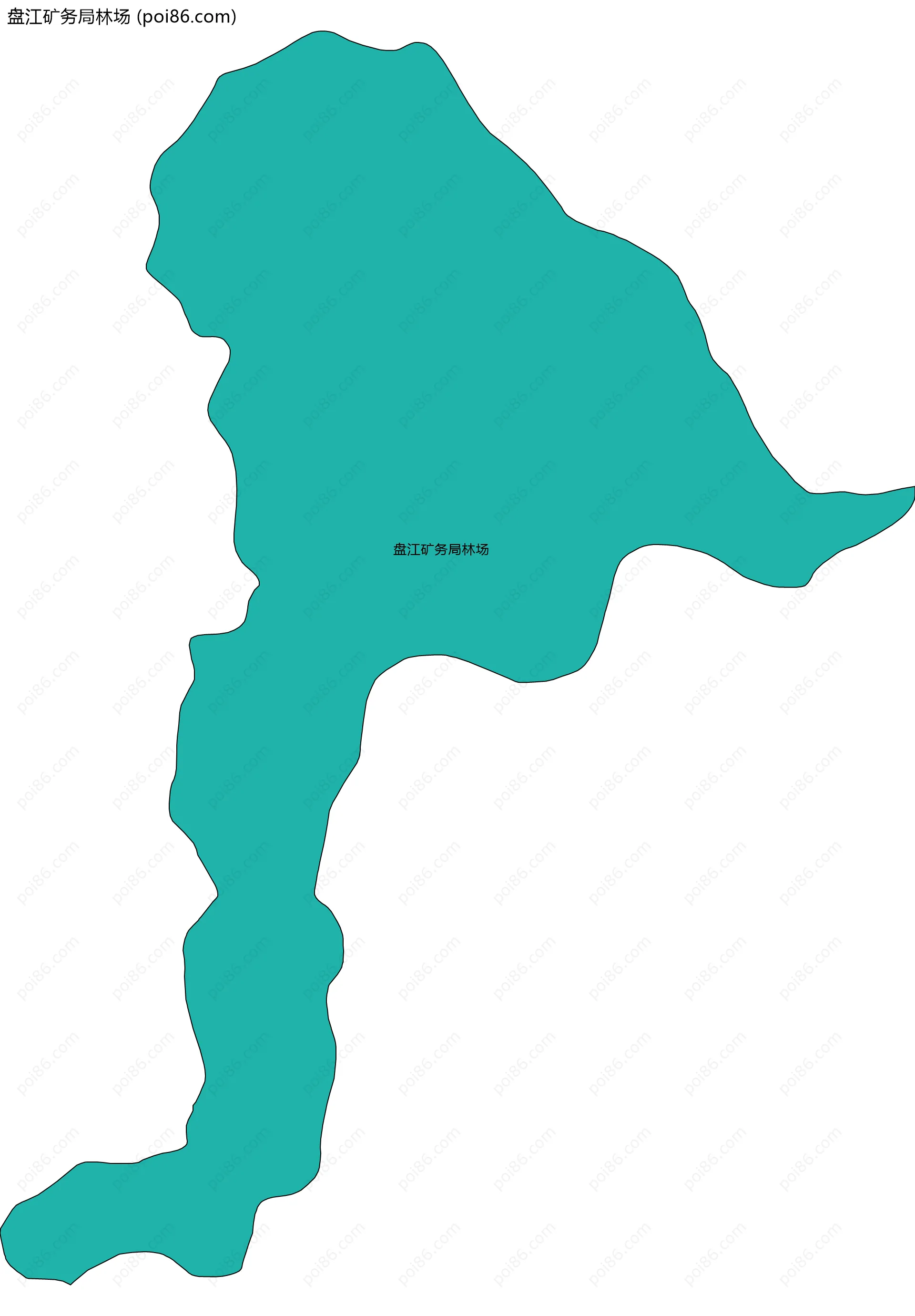 盘江矿务局林场边界地图