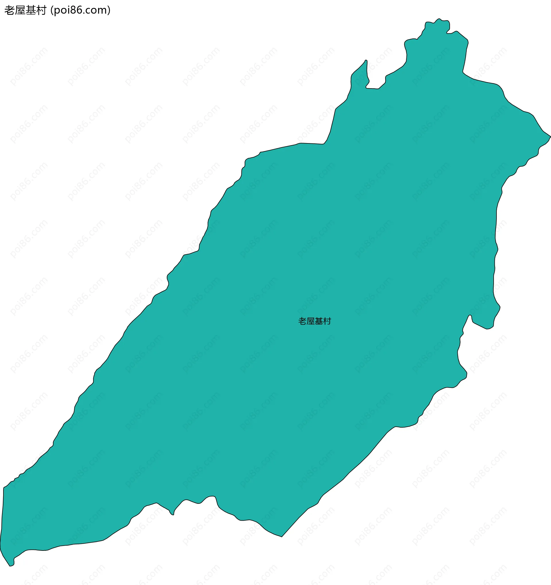 老屋基村边界地图