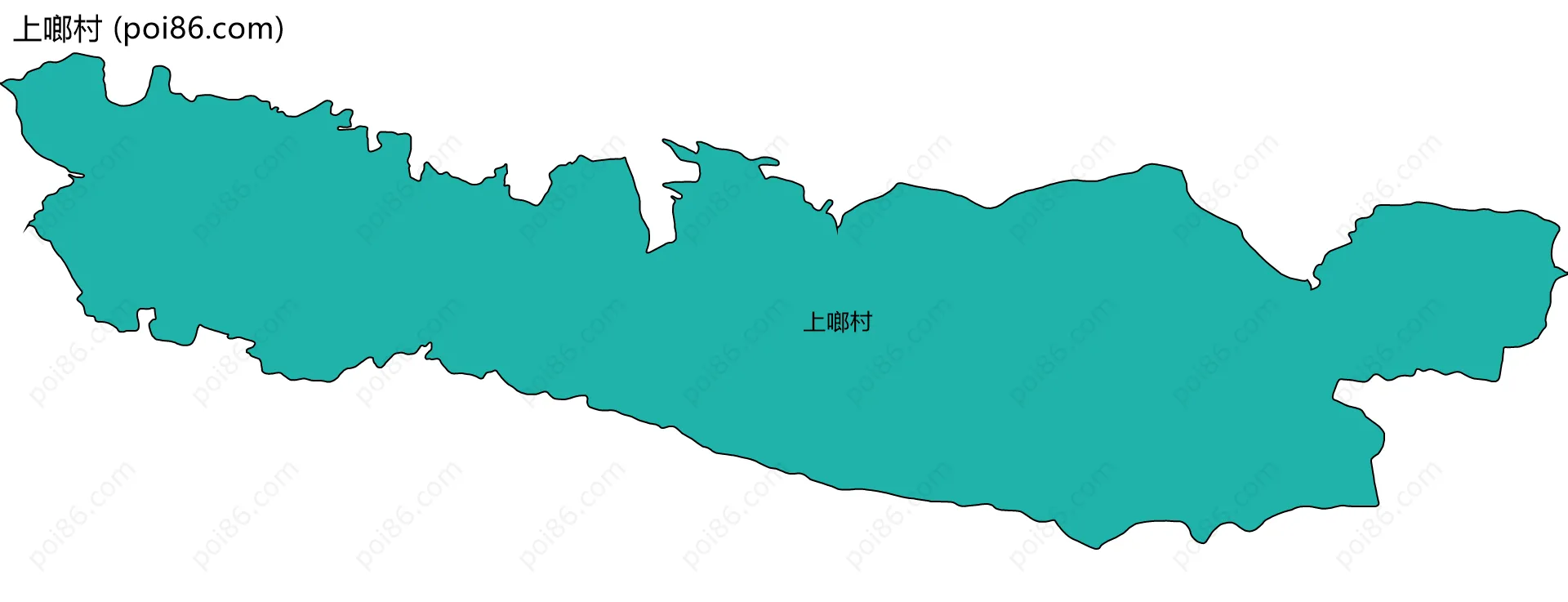 上啷村边界地图