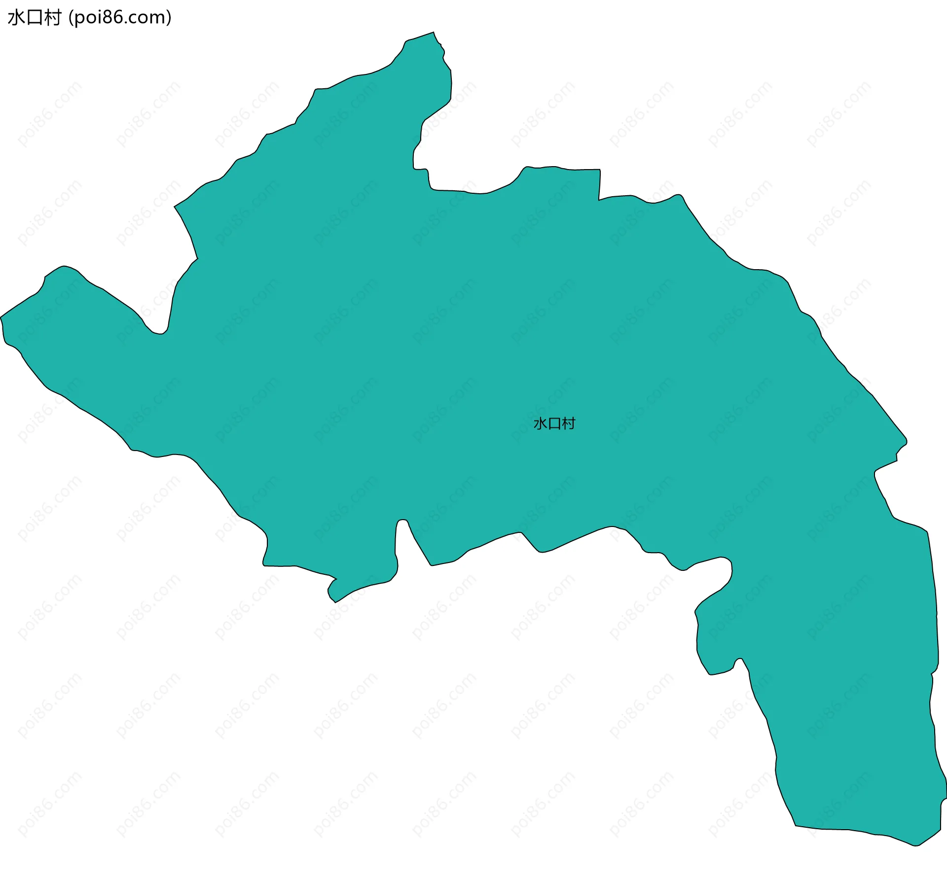 水口村边界地图