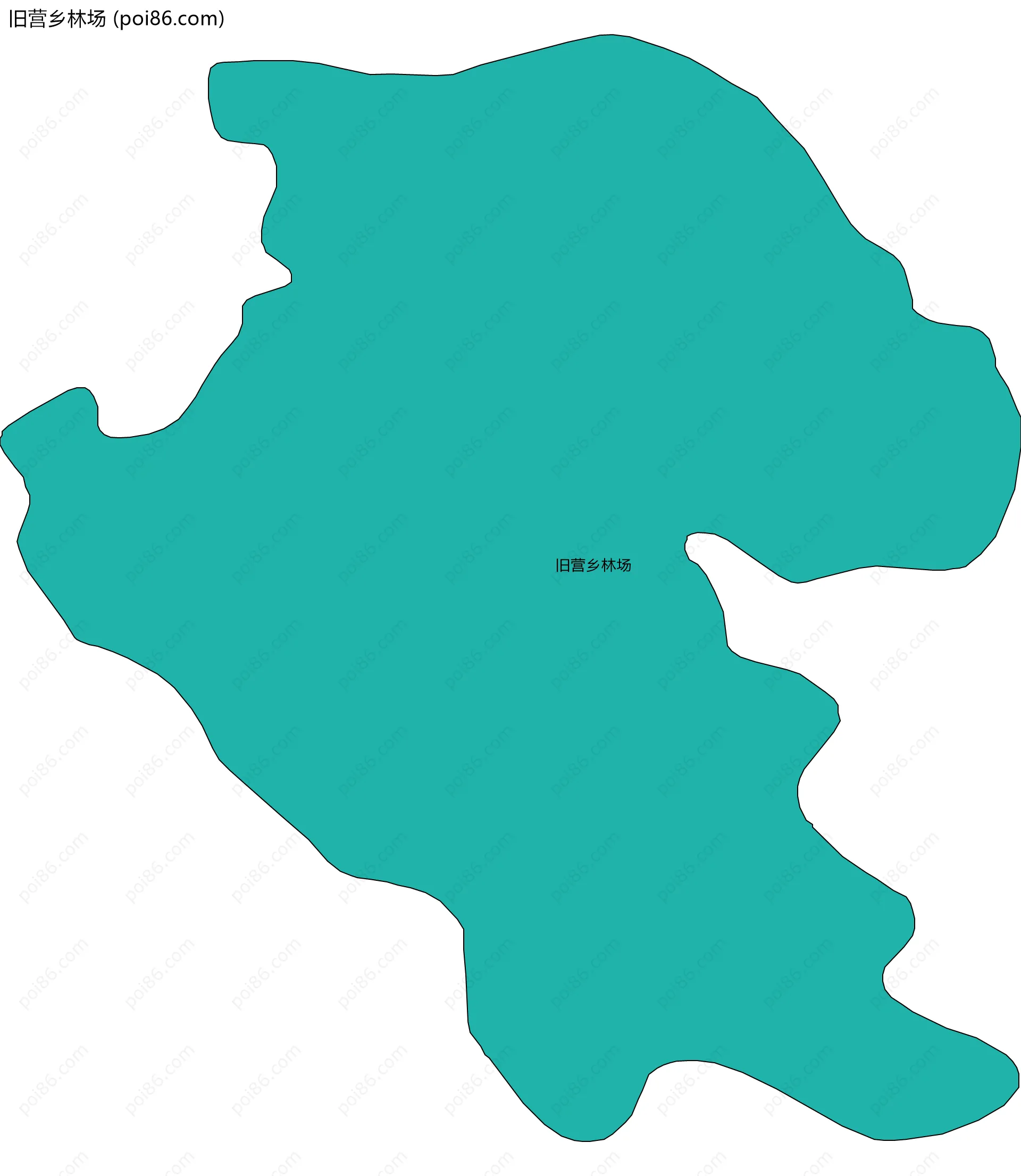 旧营乡林场边界地图