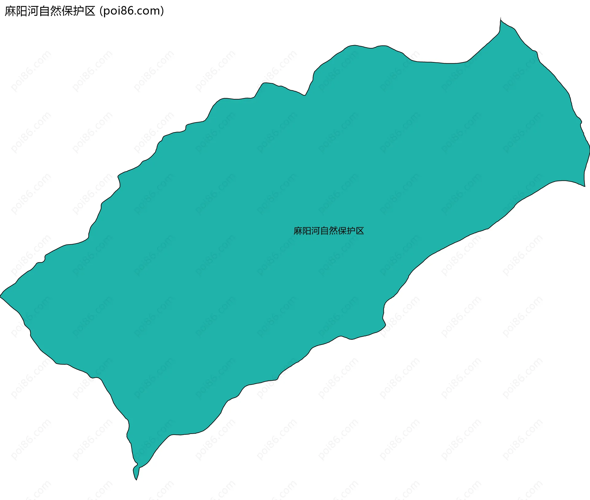 麻阳河自然保护区边界地图