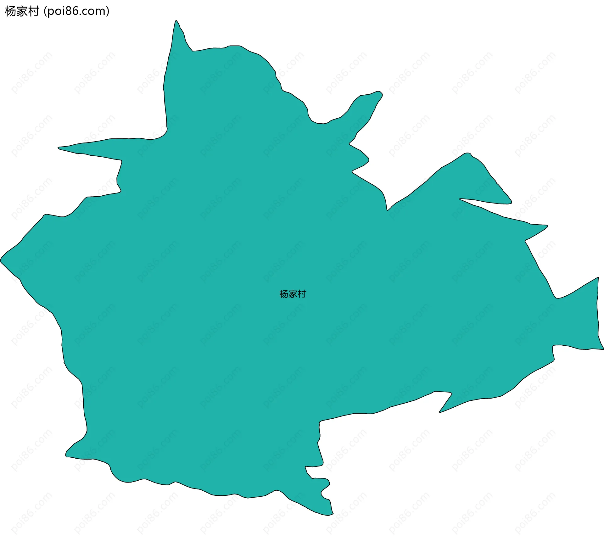 杨家村边界地图