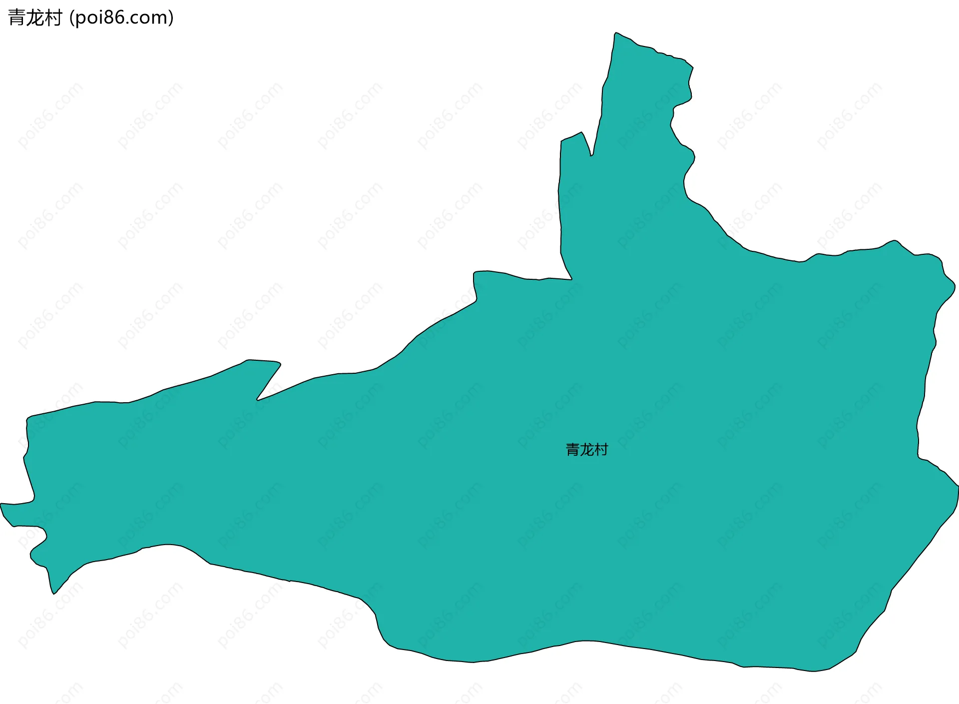 青龙村边界地图