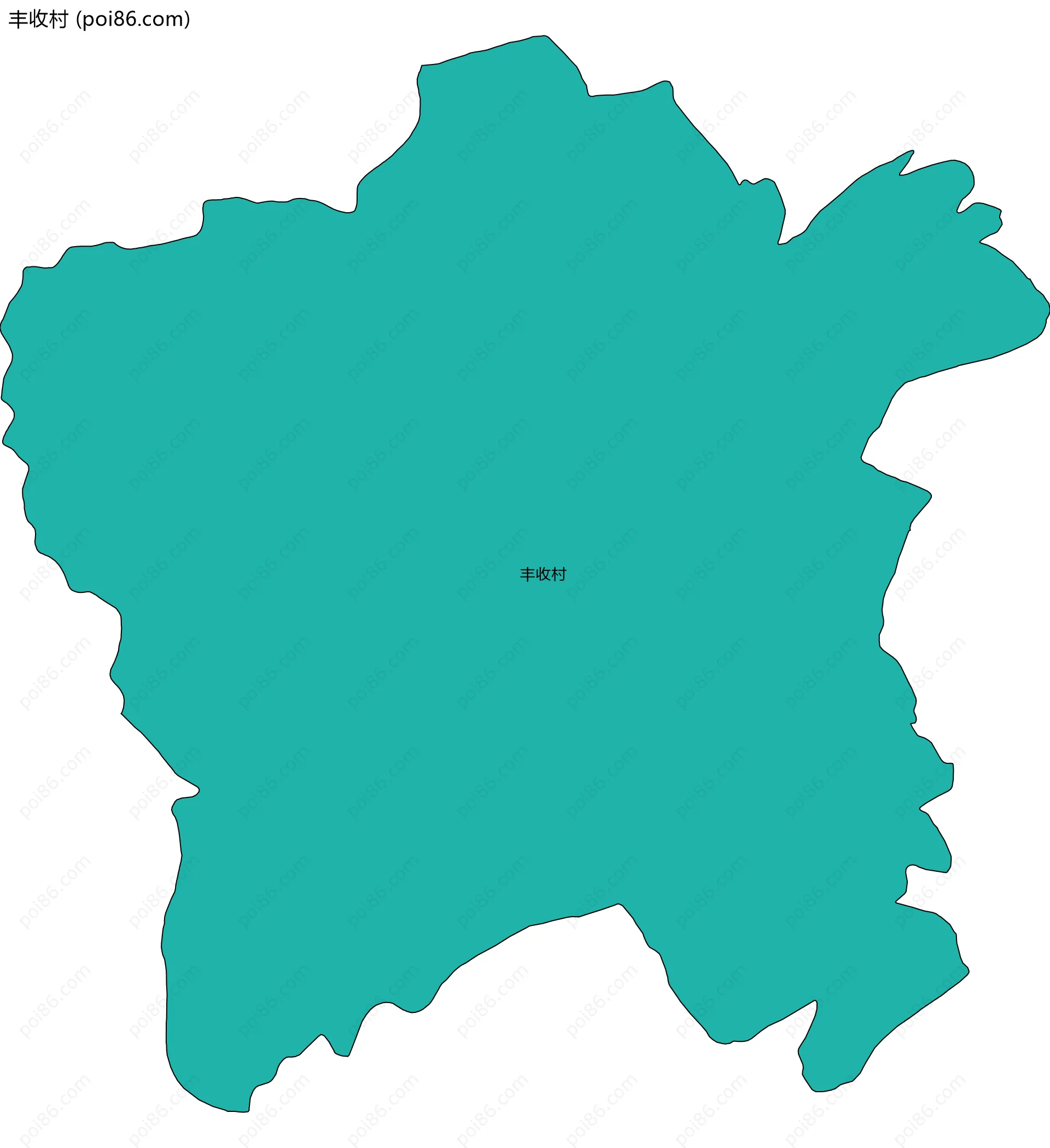 丰收村边界地图