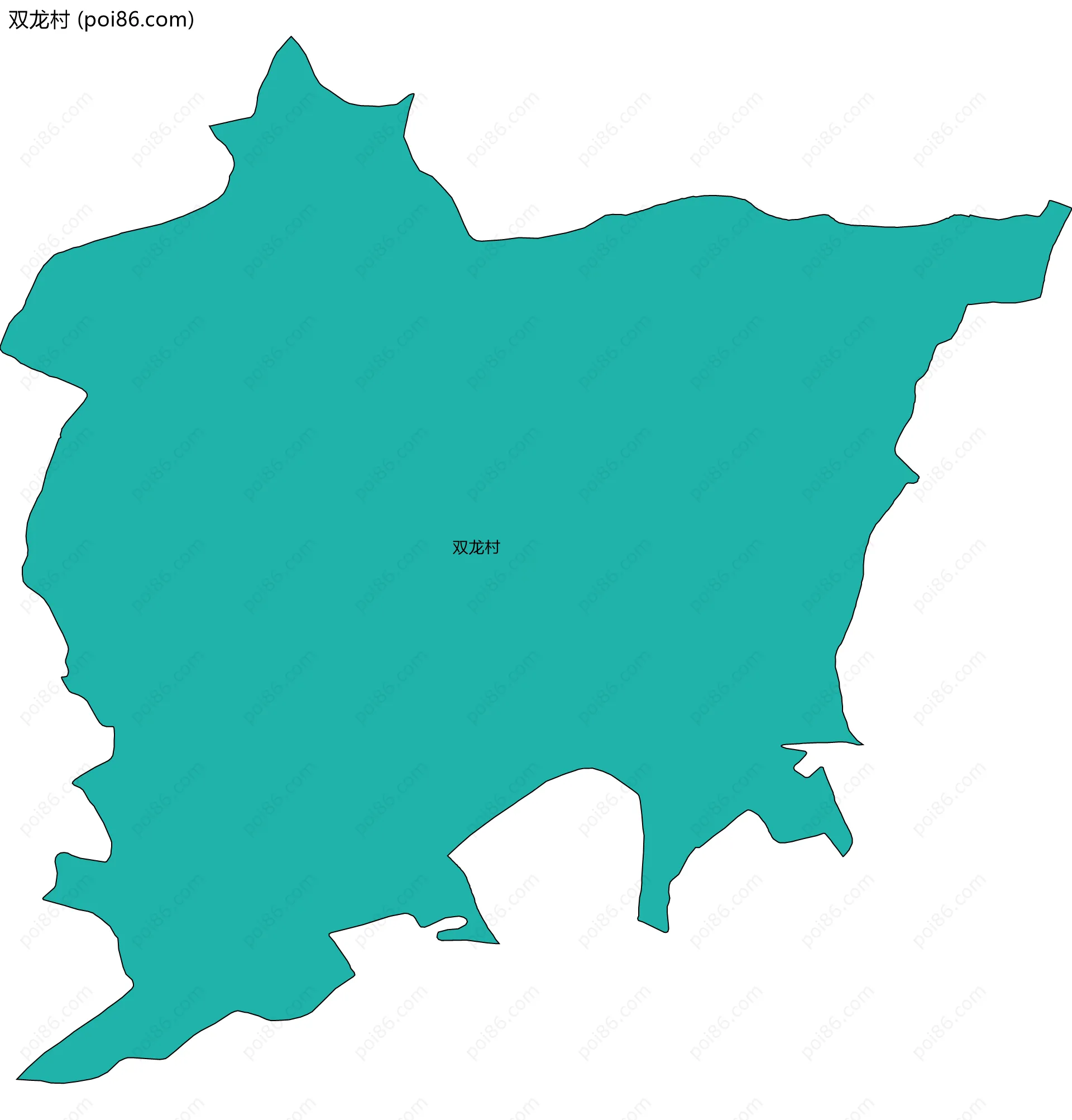 双龙村边界地图