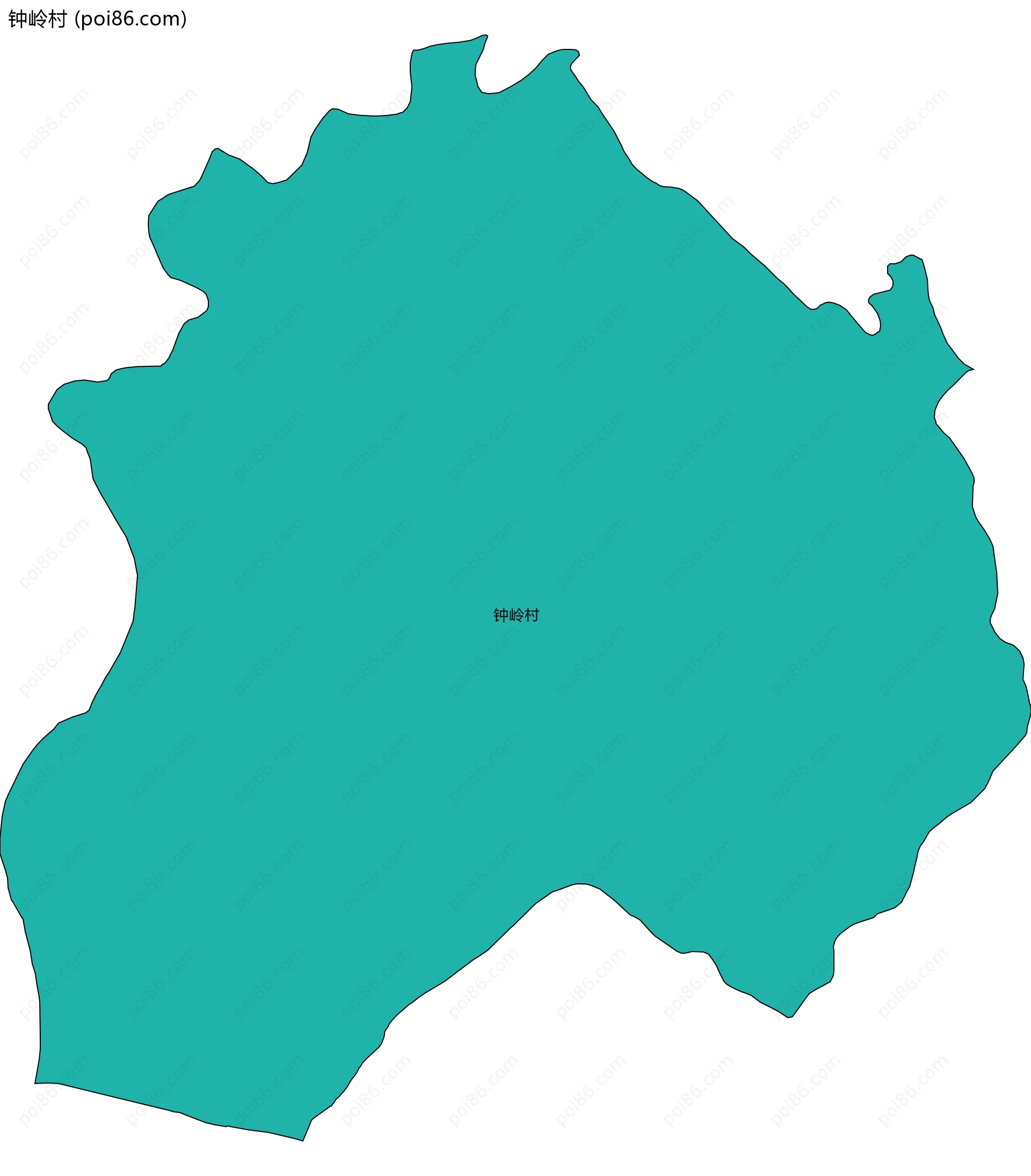 钟岭村边界地图
