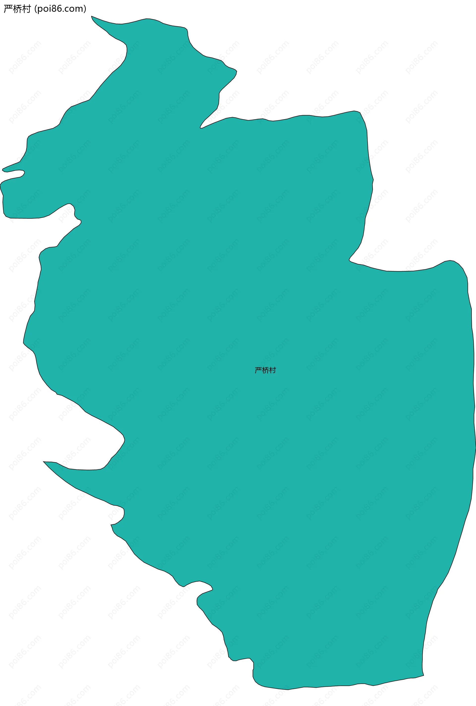 严桥村边界地图