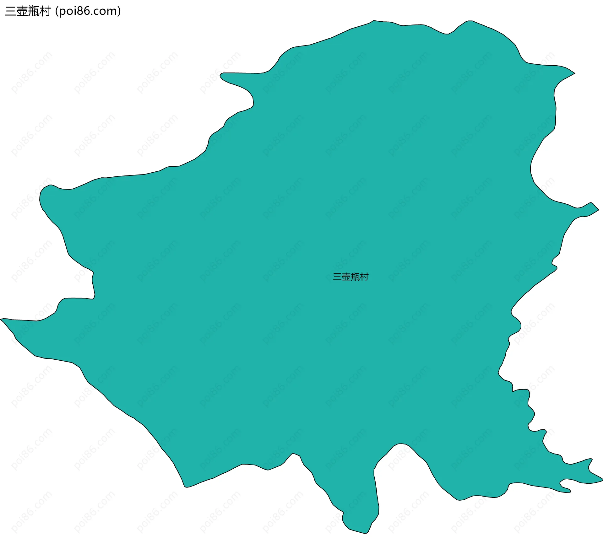 三壶瓶村边界地图
