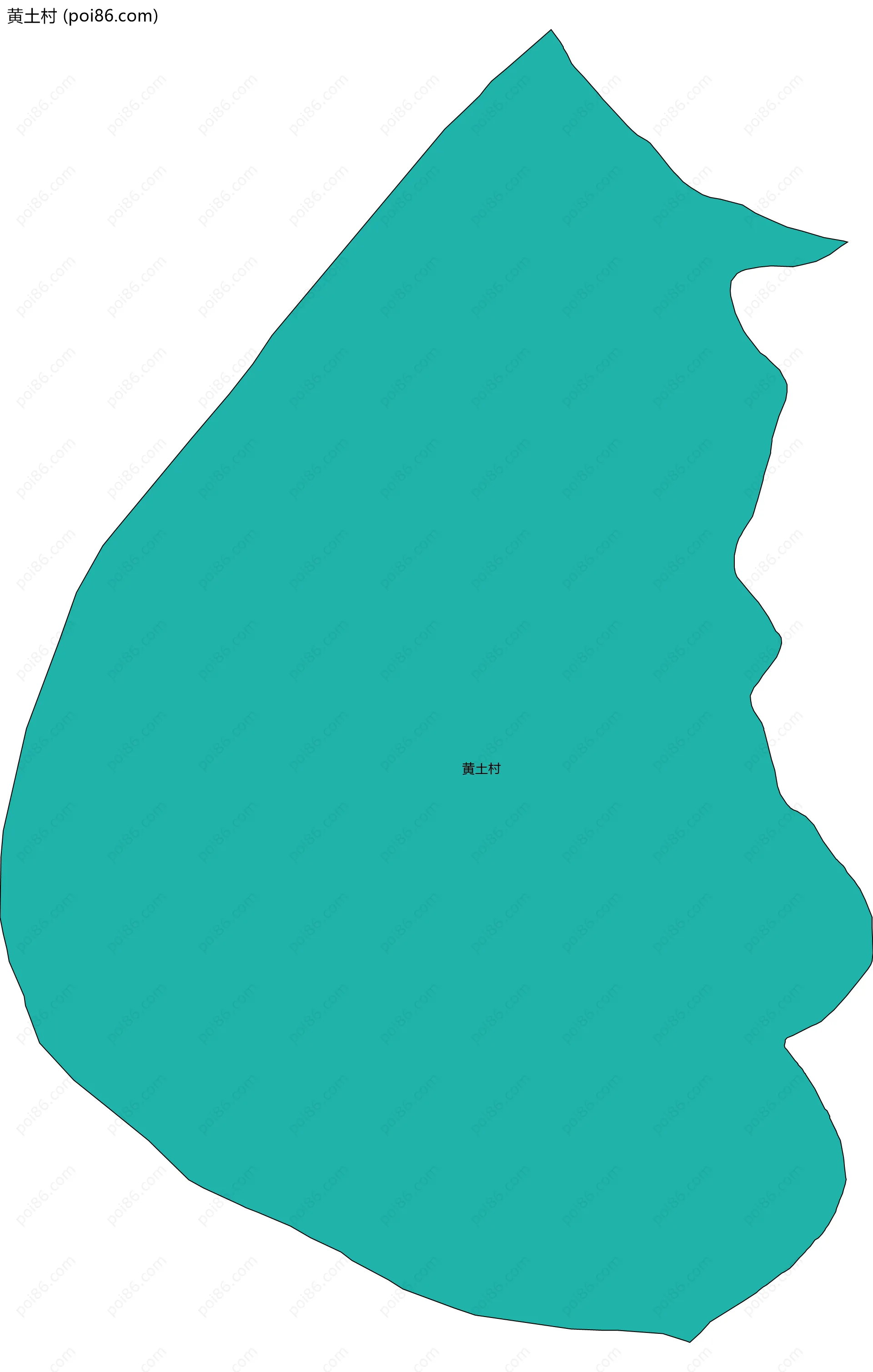 黄土村边界地图