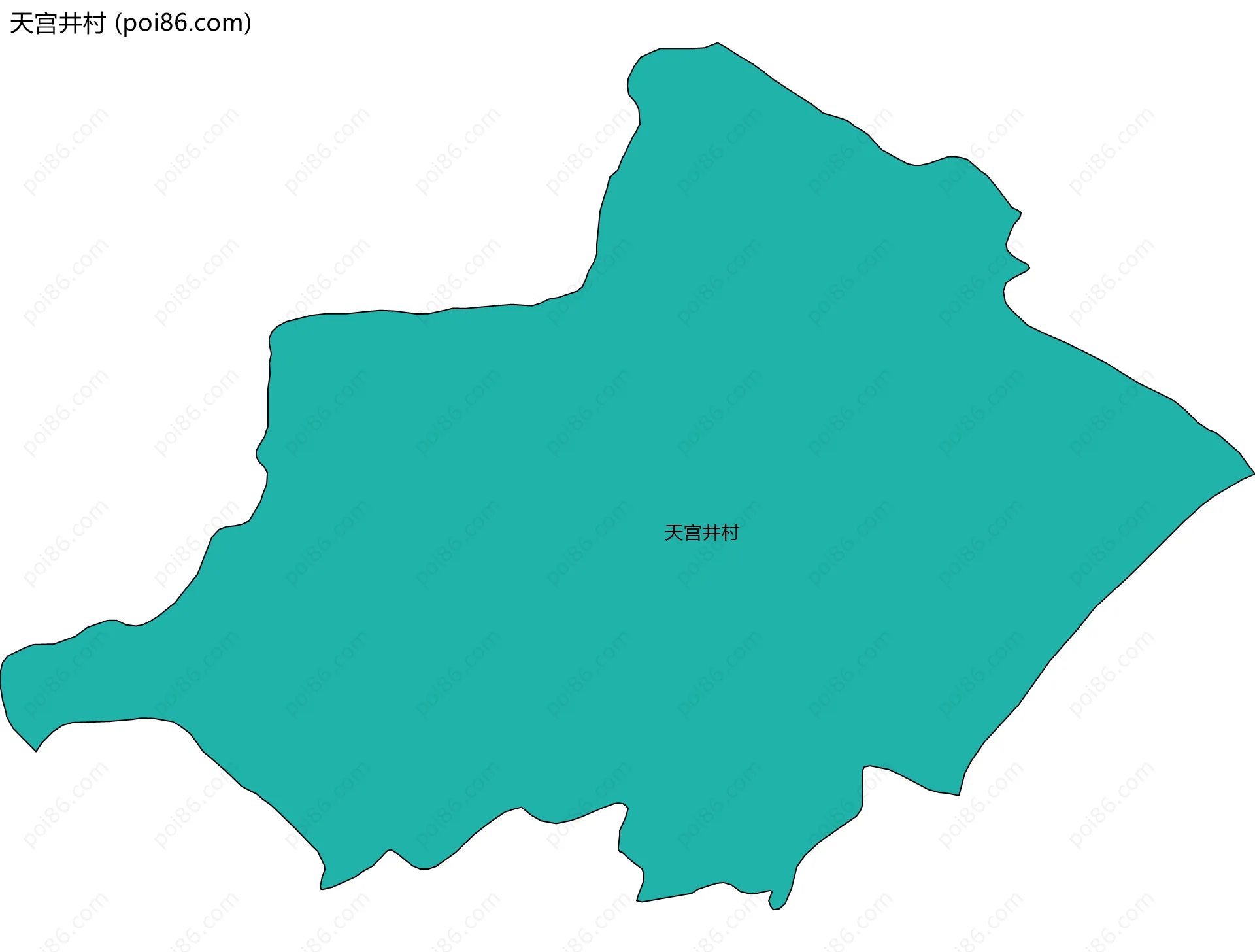 天宫井村边界地图