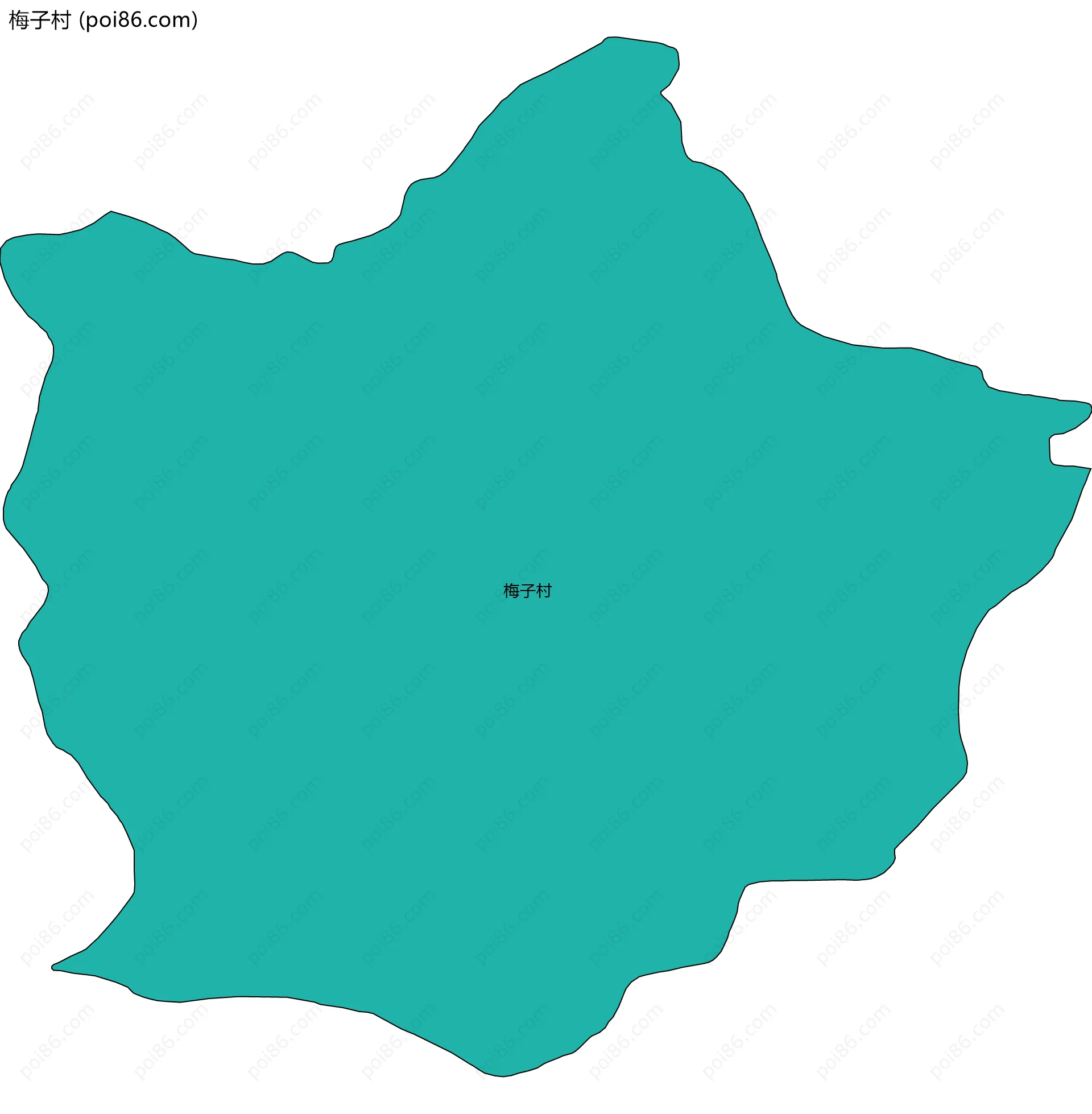 梅子村边界地图