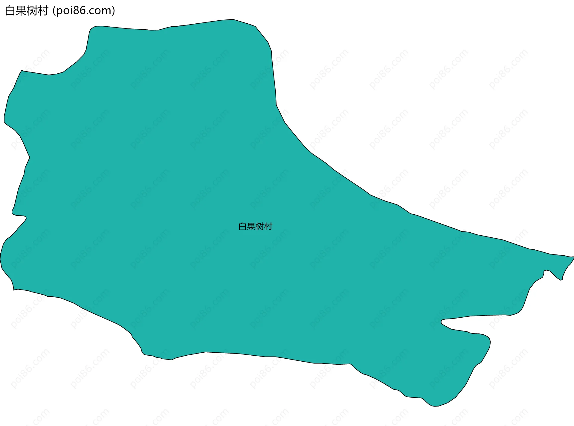 白果树村边界地图