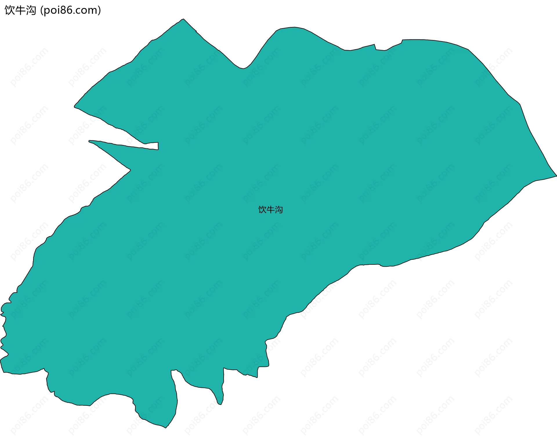 饮牛沟边界地图